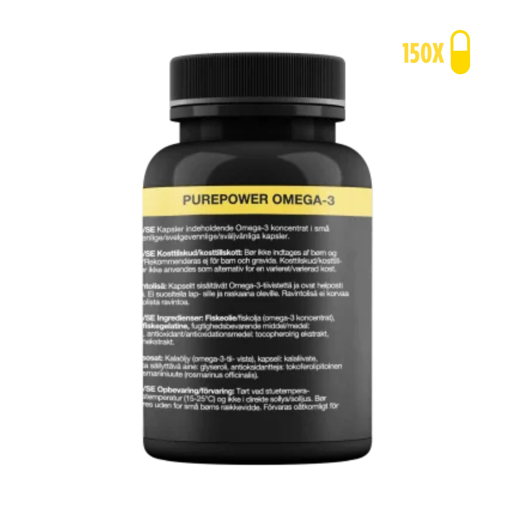 PurePower Omega-3 Capsules (150 kapsler)