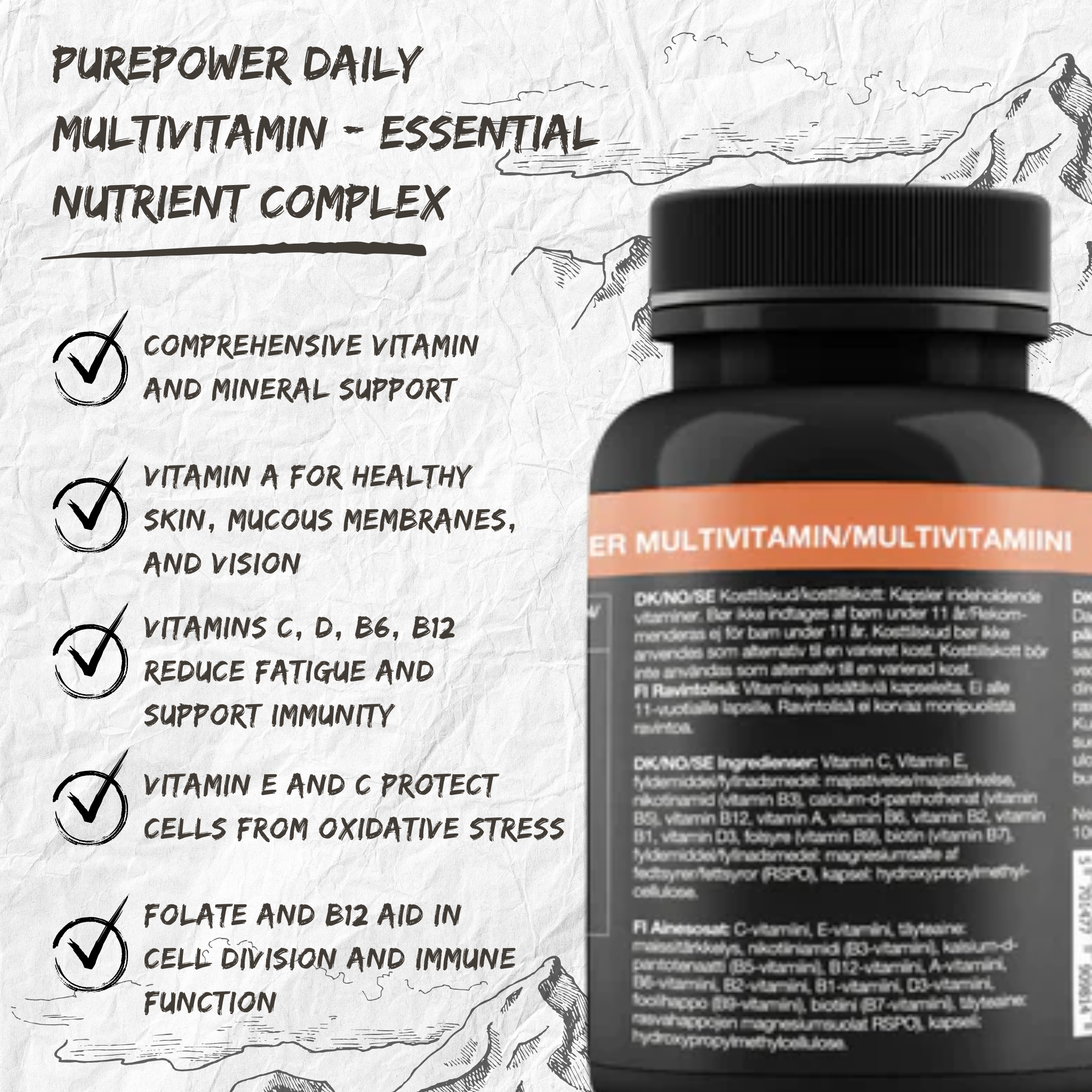 PurePower Multivitamin (100 kaspler)