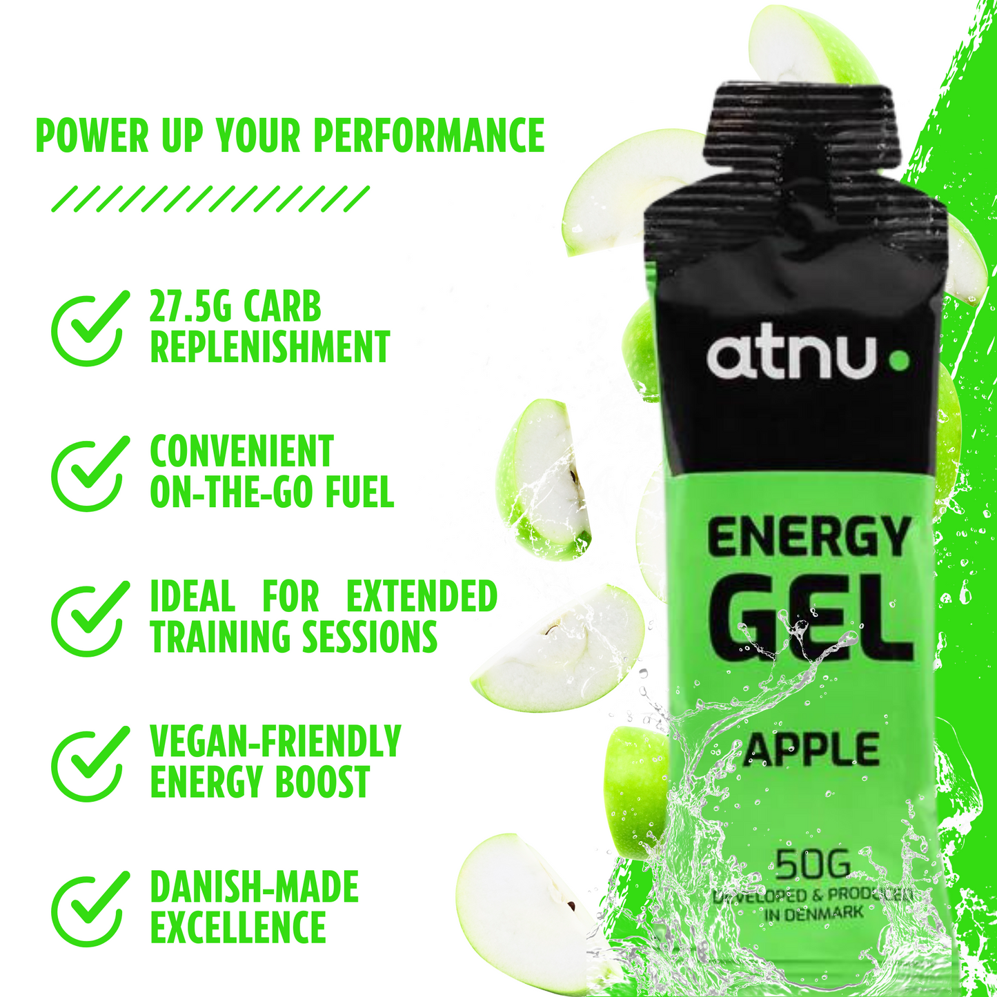 ATNU Energigel Æble 50 g