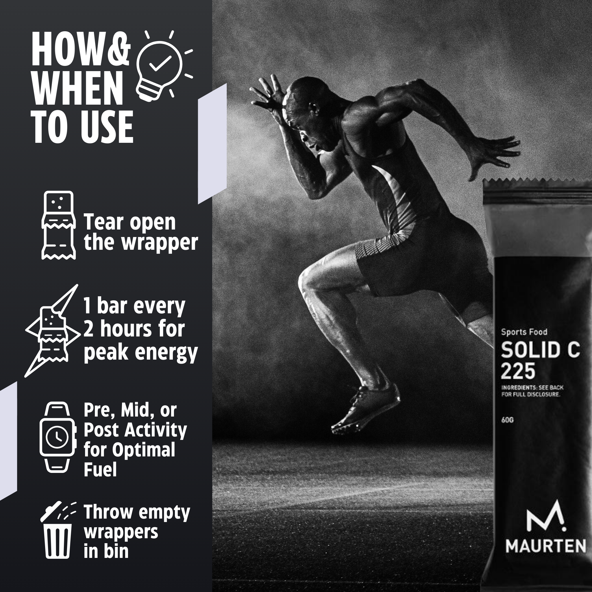 Maurten Energibar Solid C 225 (60g) - DATOVARE