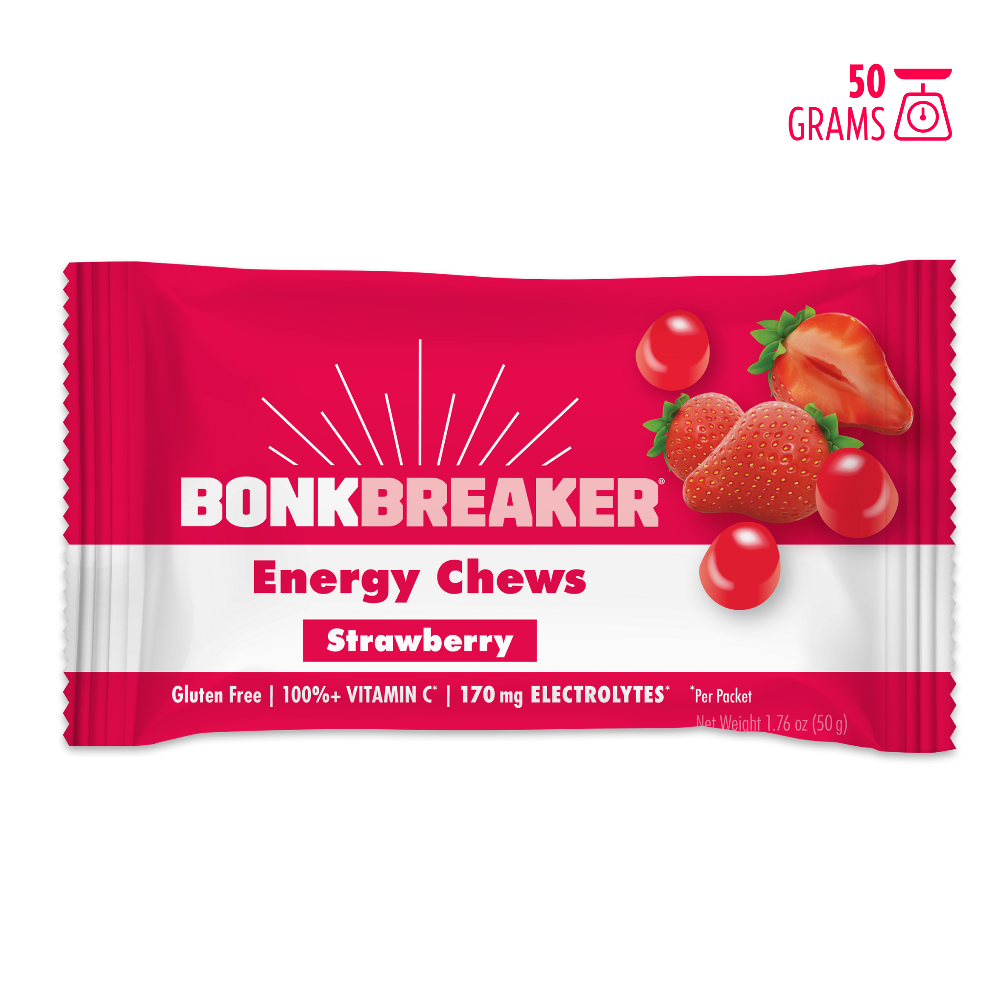 Bonk Breaker Energy chews Strawberry (50g)