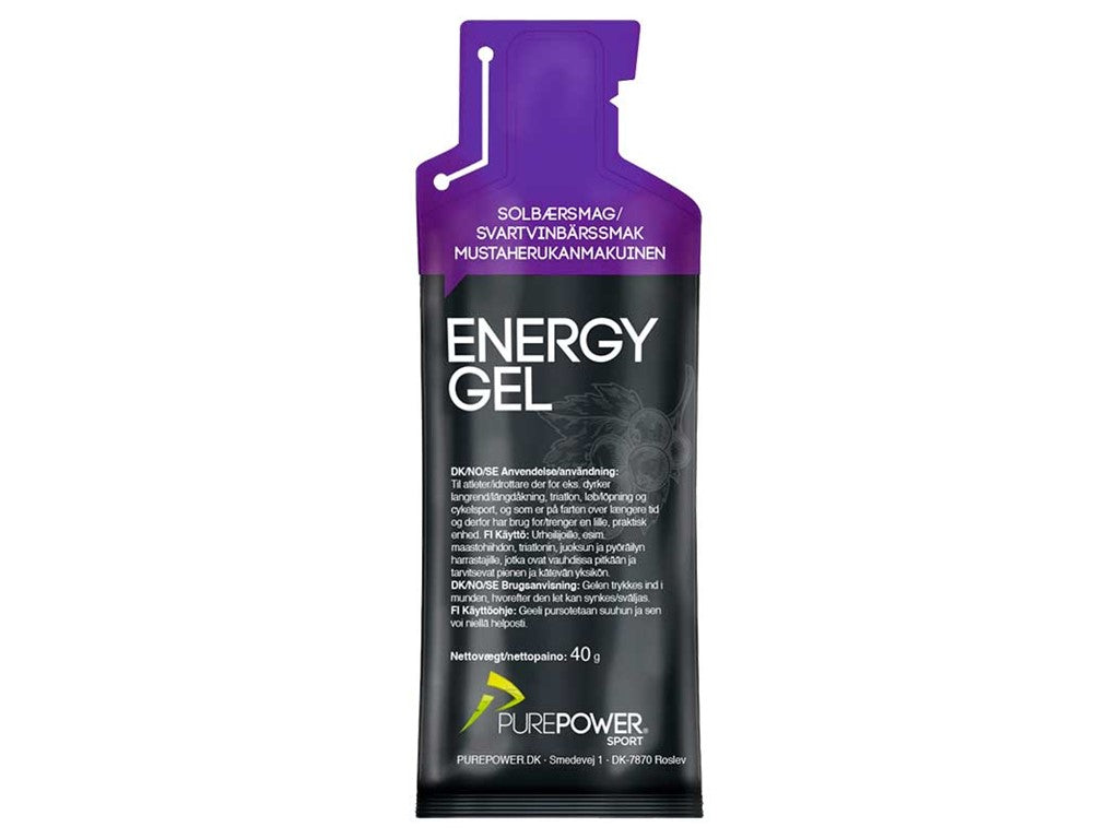 PurePower Energi gel Blackcurrant (12x40g)