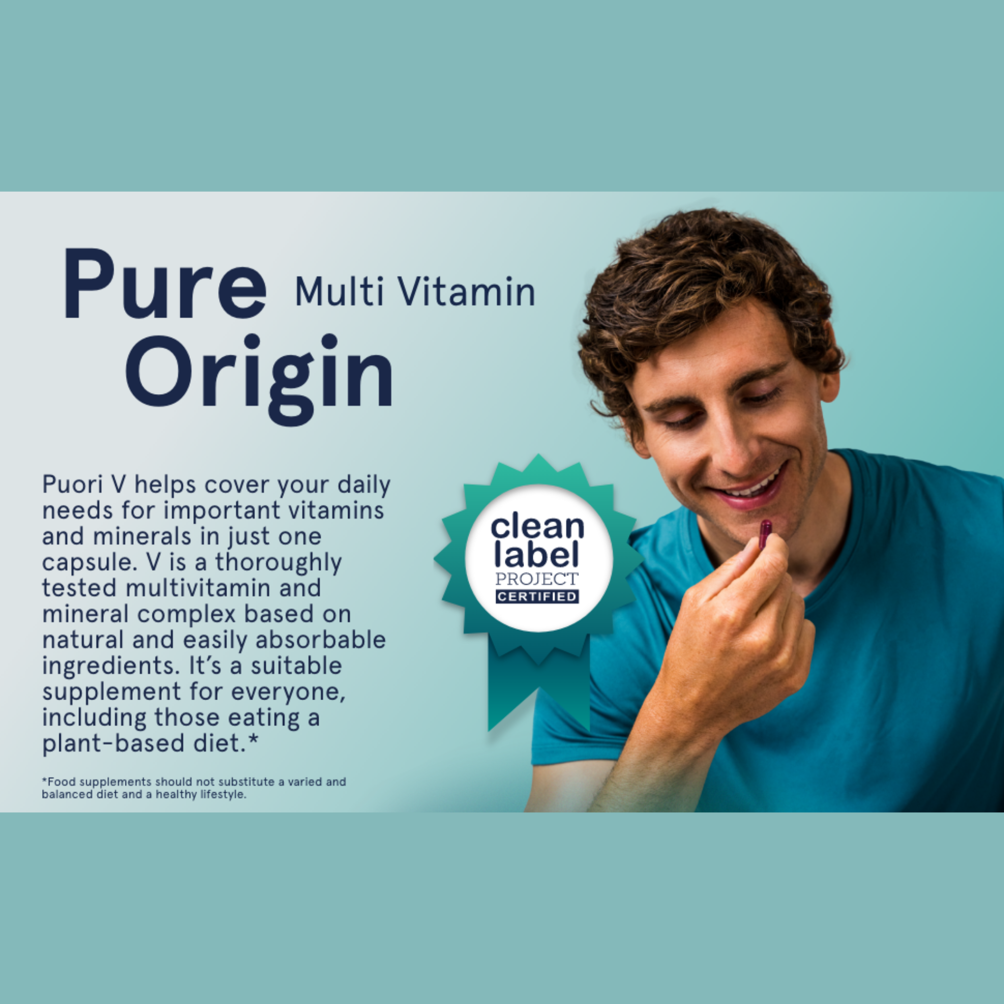 PUORI Vitamin V - Multivitamin og mineraler (60 Kapsler)