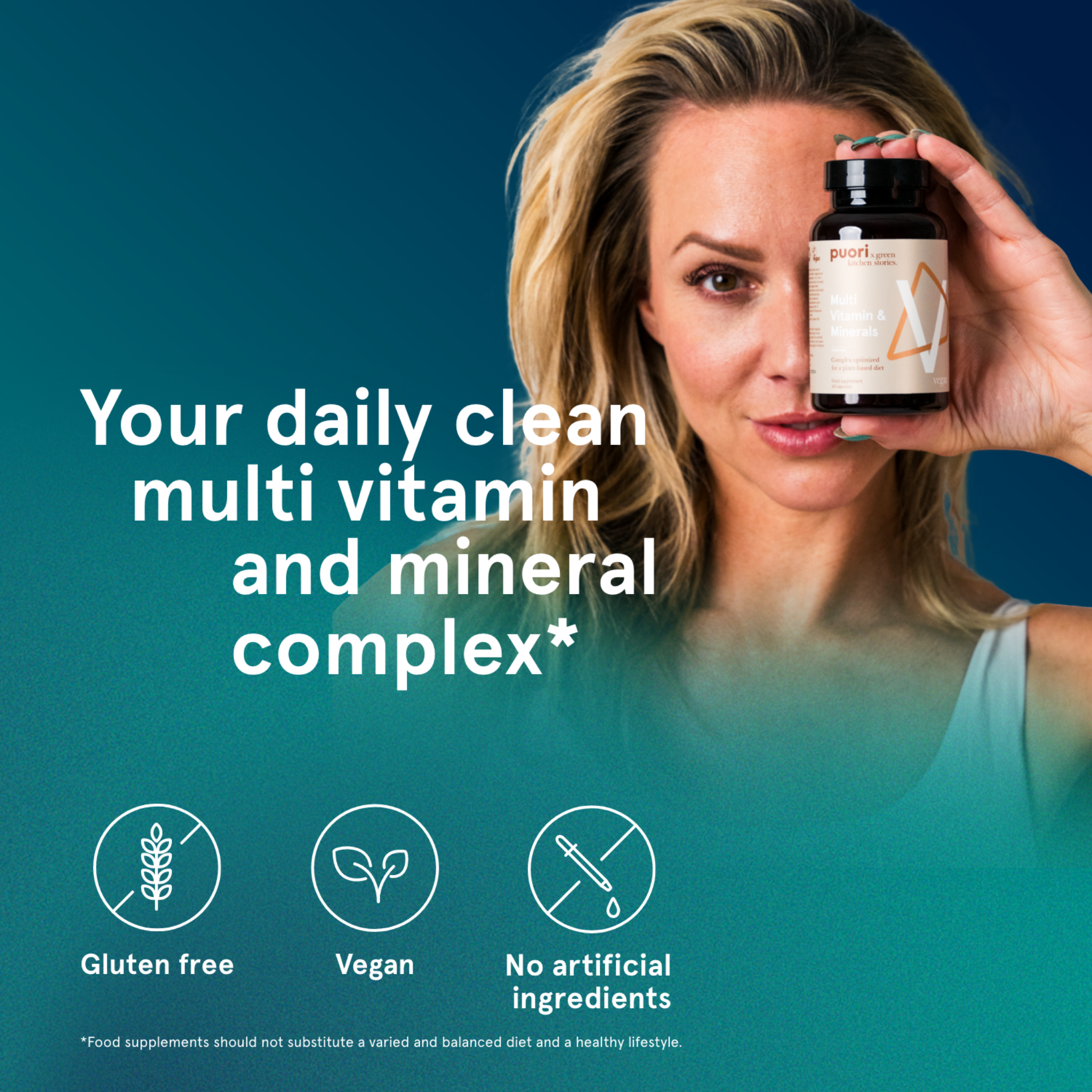 PUORI Vitamin V - Multivitamin og mineraler (60 Kapsler)
