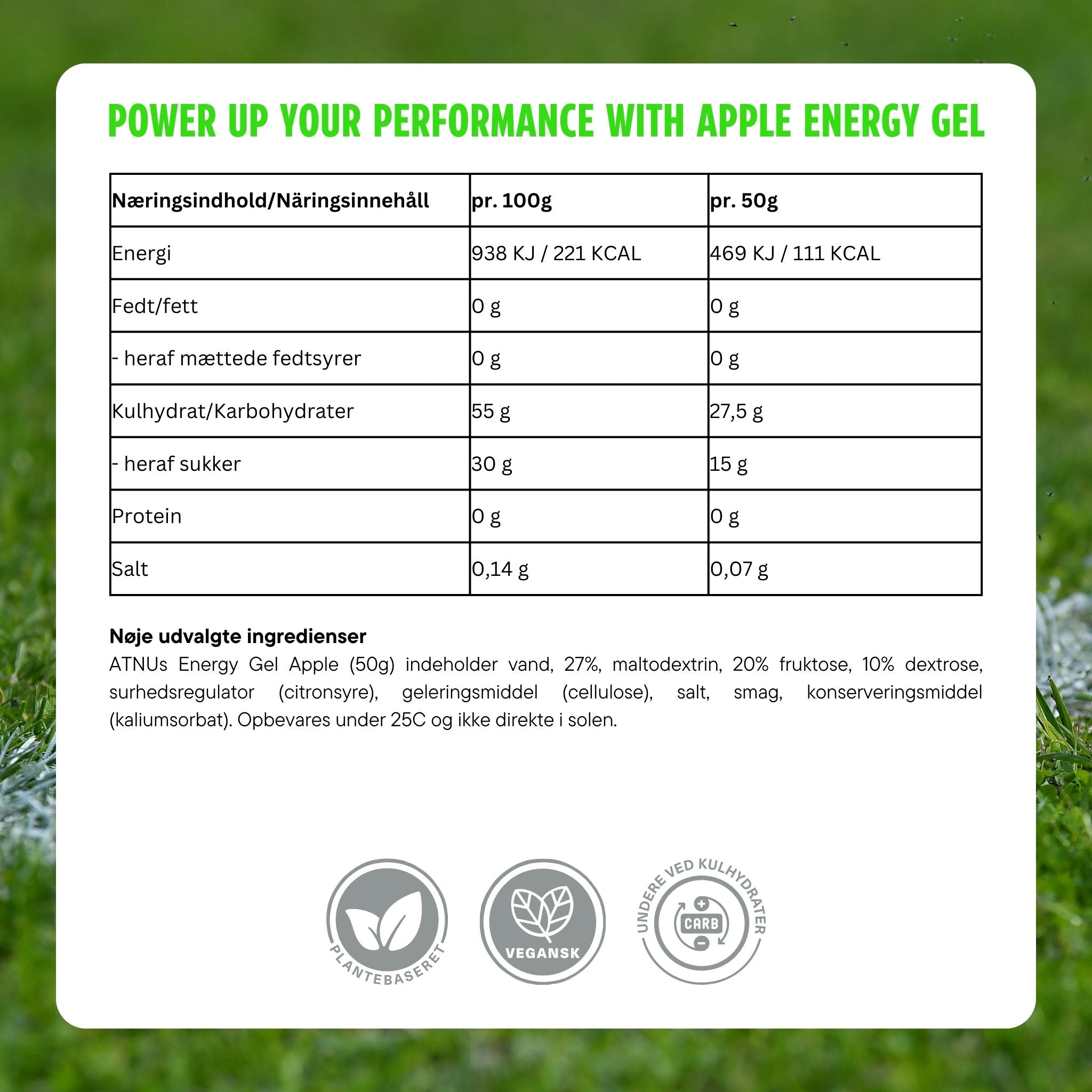 ATNU Energi gel  mix box (15x50g)