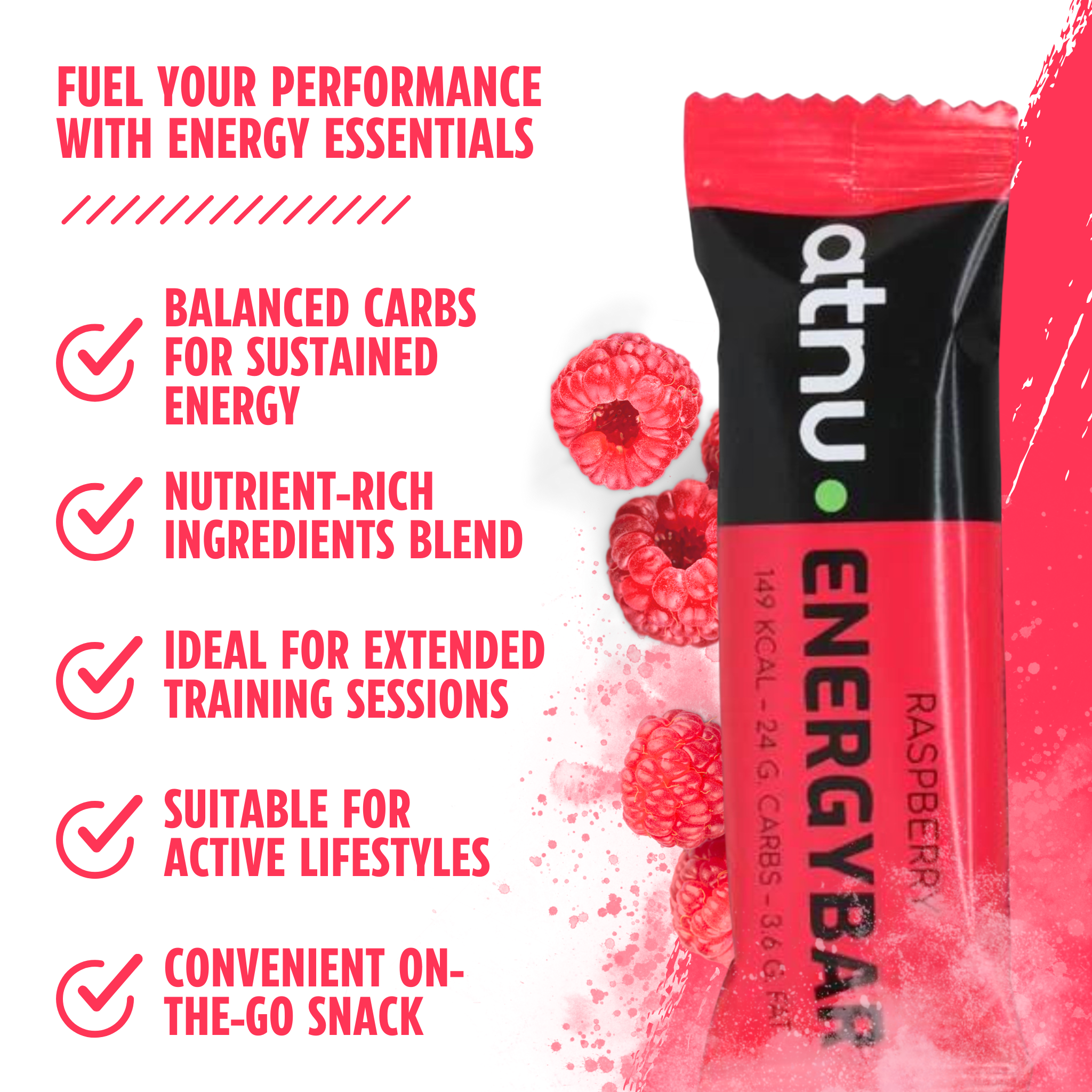 ATNU Energibar Raspberry (12x40g)