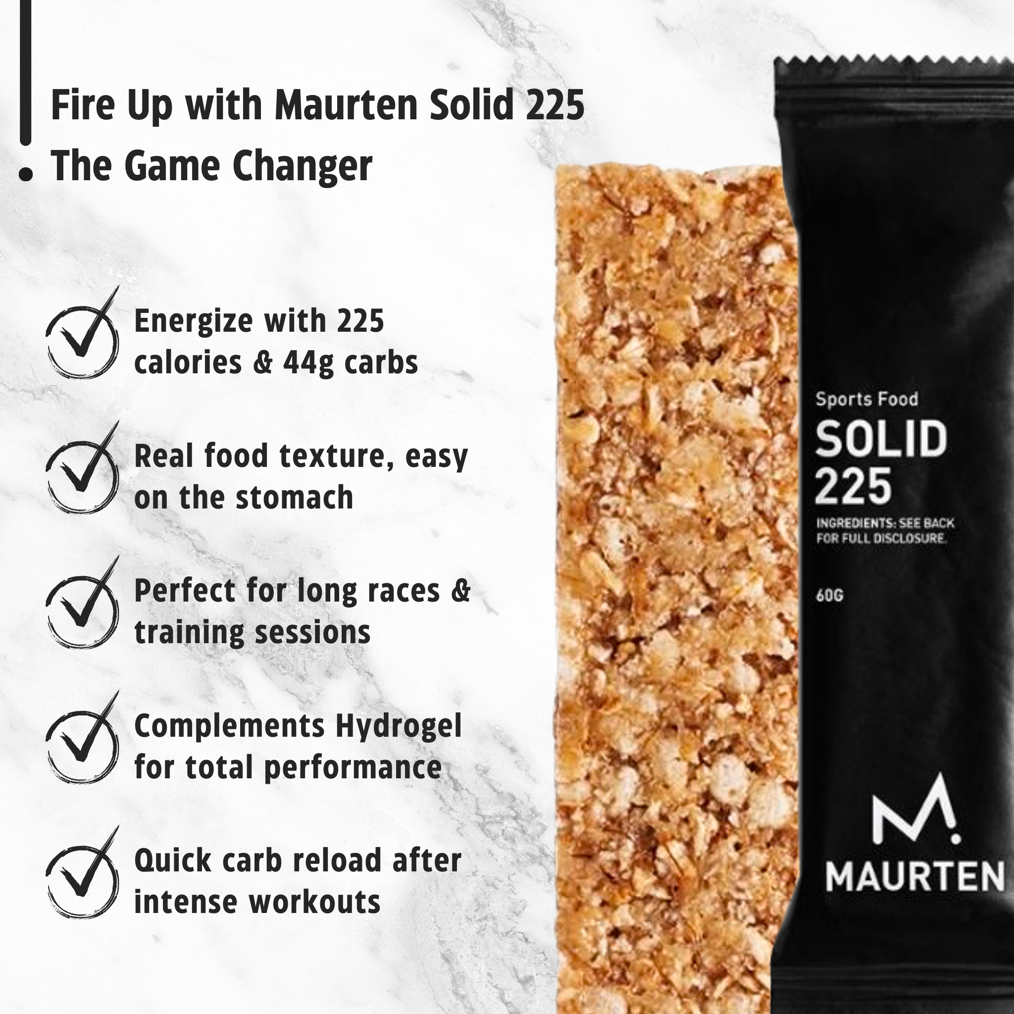 Maurten Energibar Solid 225 (60g) - DATOVARE