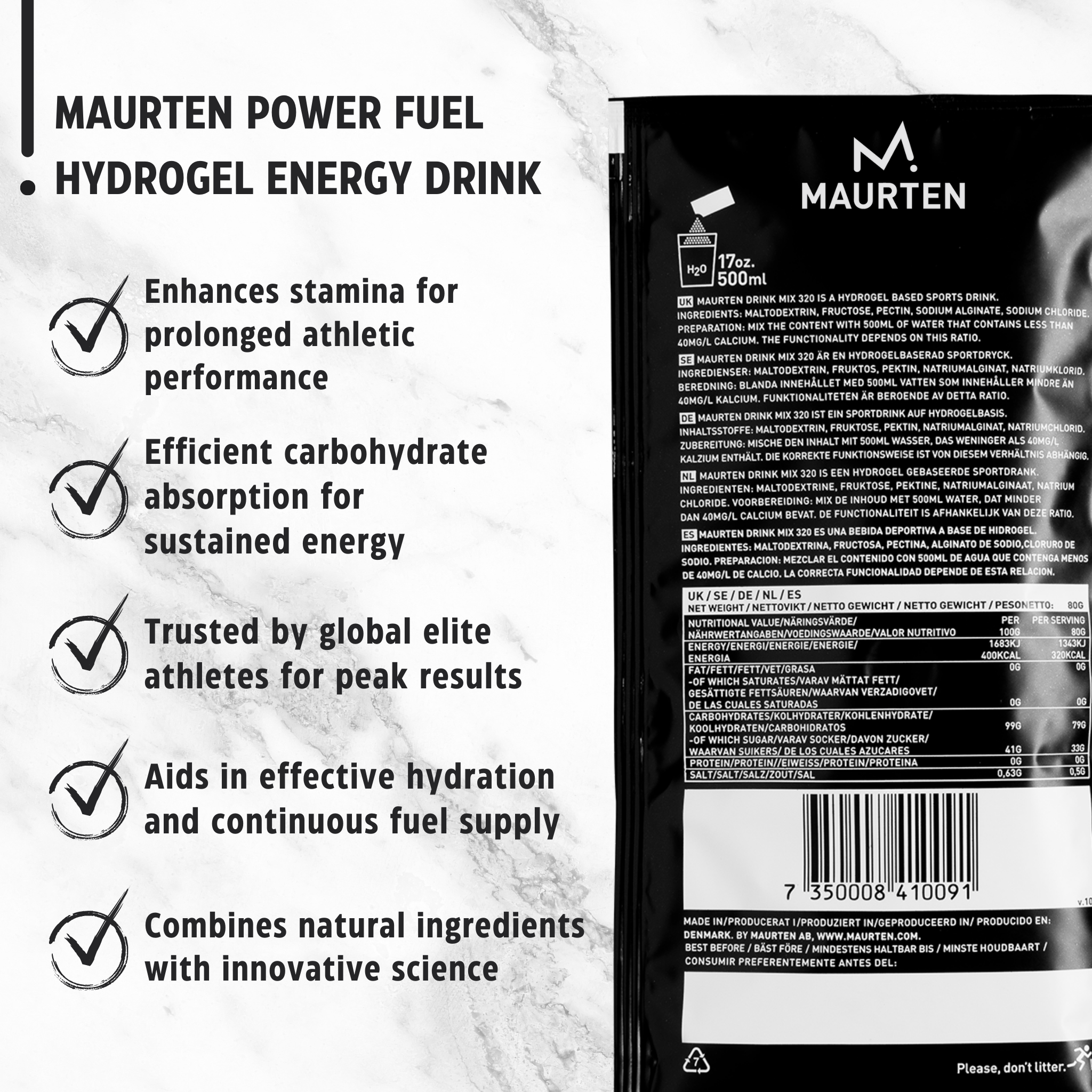 Maurten Energidrik Drink Mix 320 (14x80g)