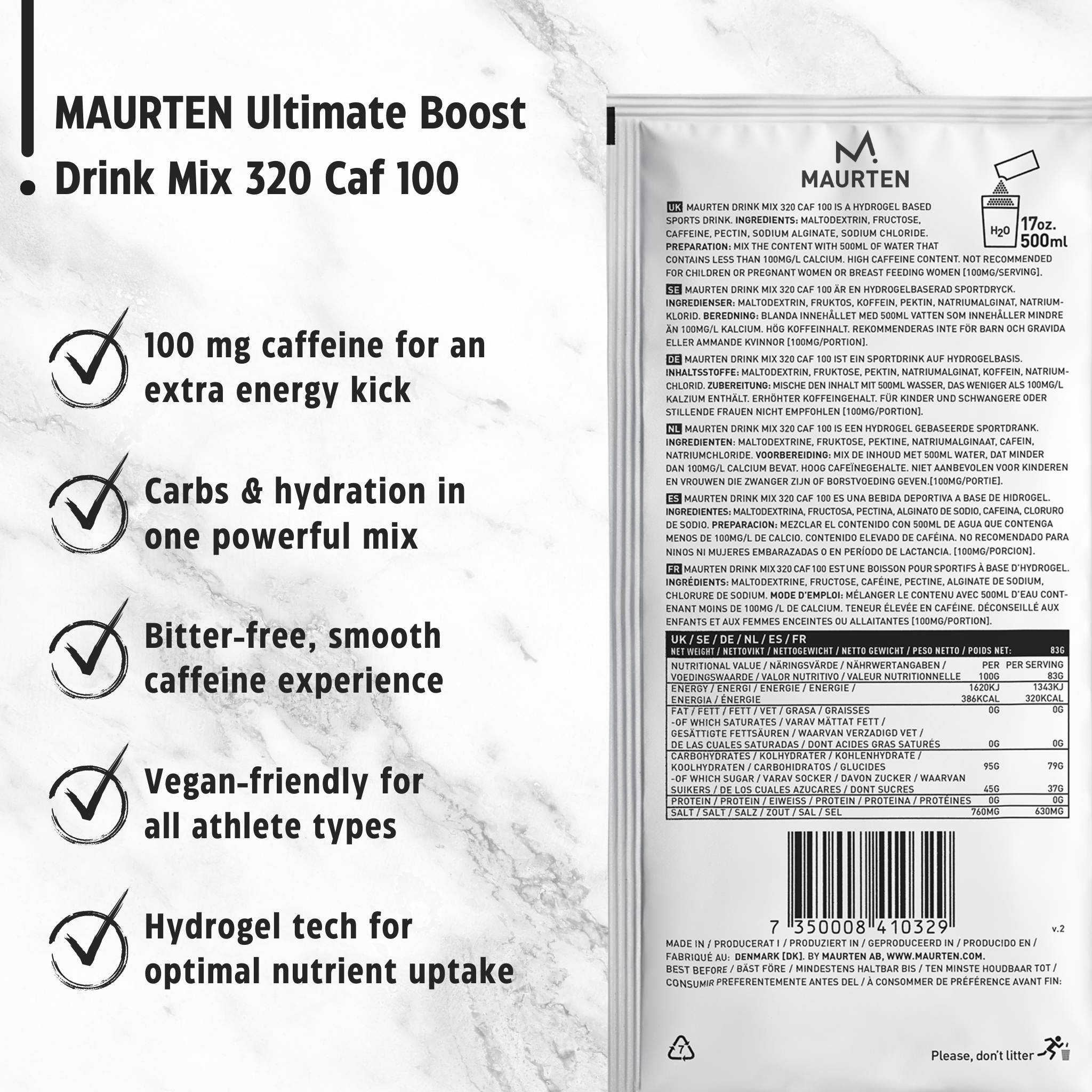 Maurten Drink Mix 320 Caf 100 (14x83g)