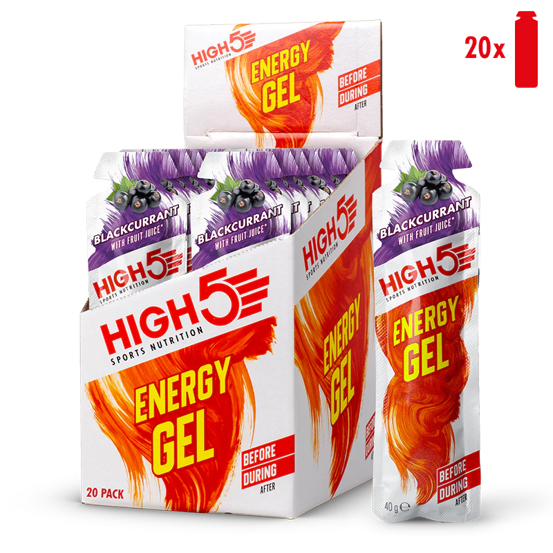 High5 Energigel Blackcurrant 40 g x 20 stk.