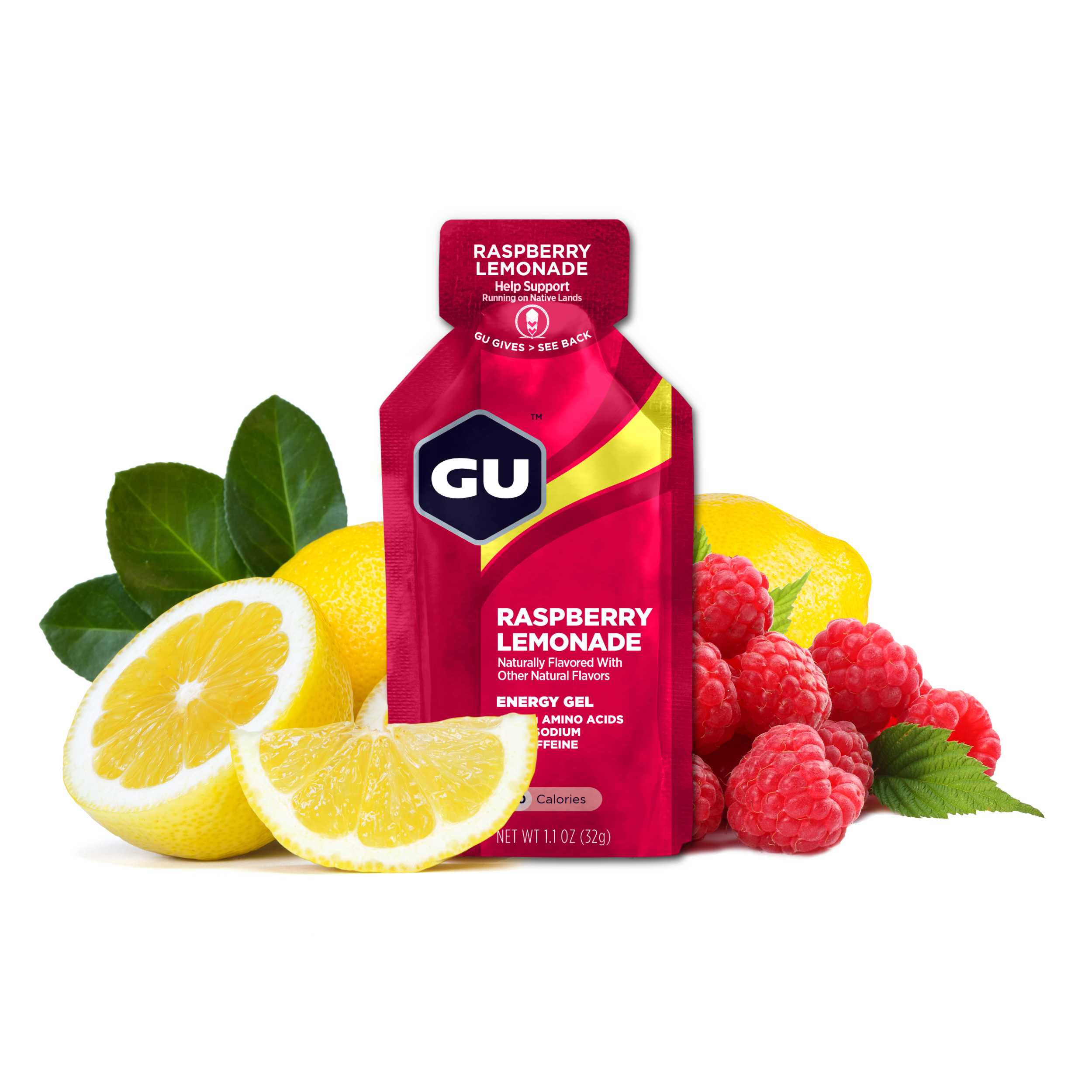 GU Energy Energigel Raspberry Lemonade (24 x 32g)