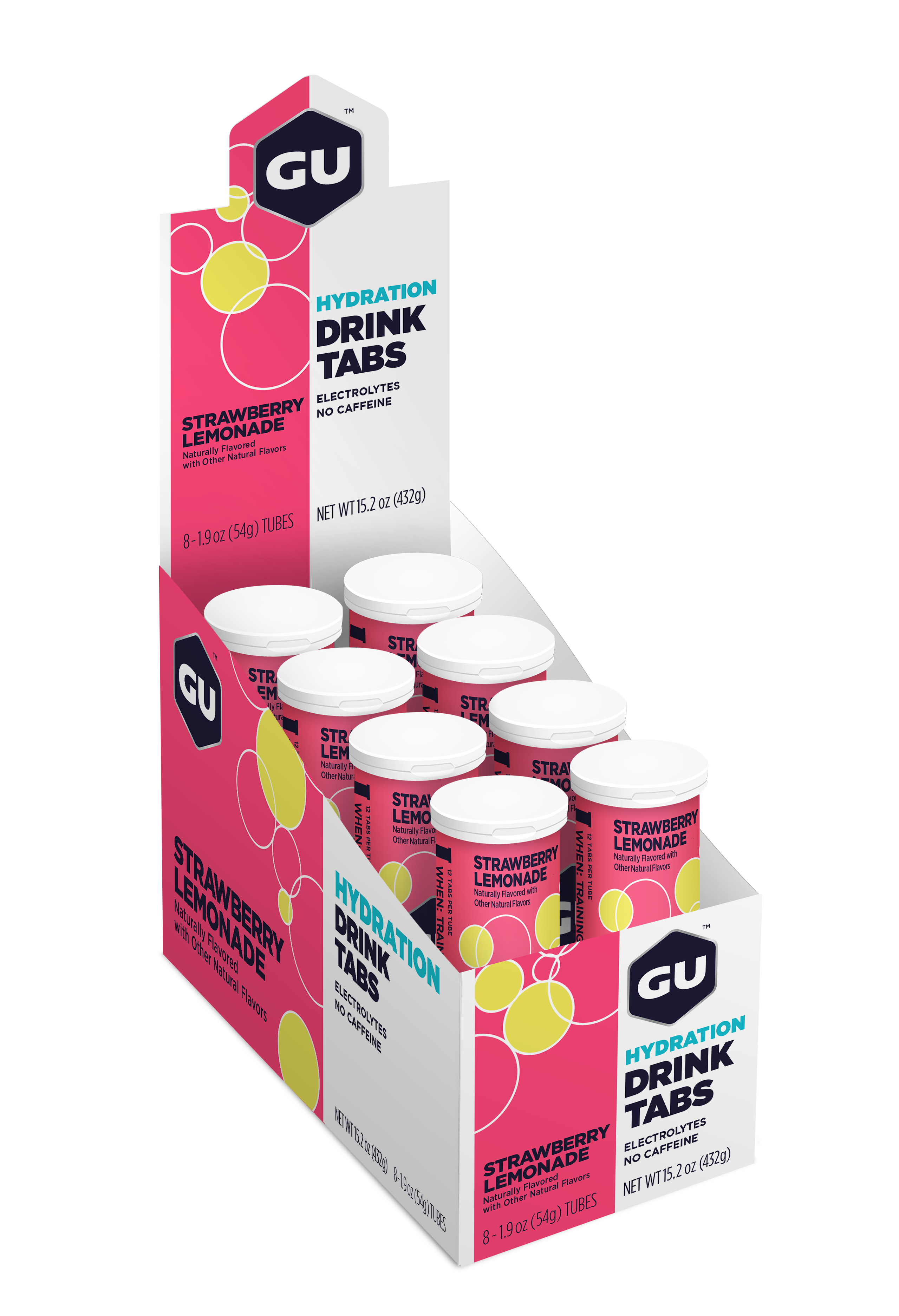 GU Energy Elektrolyttabs Strawberry Lemonade (8 x 12 tabs)