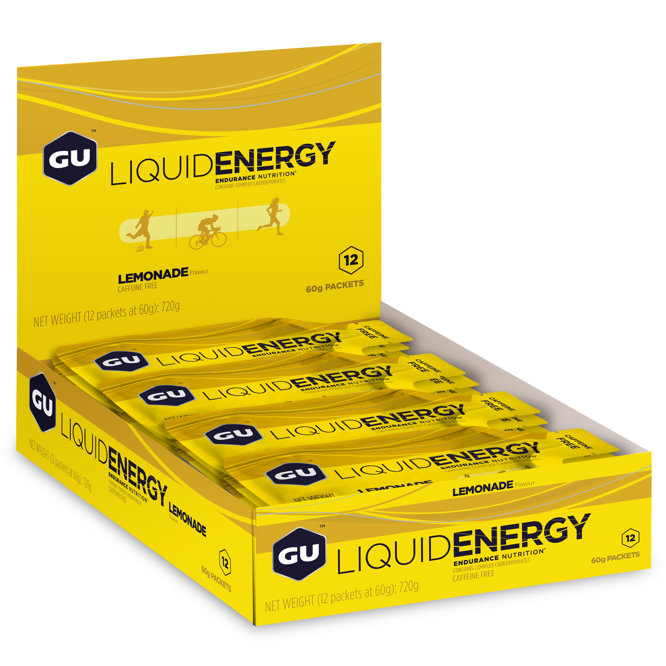 GU Energy Energigel Liquid Lemonade Isogel (12 x 60g)