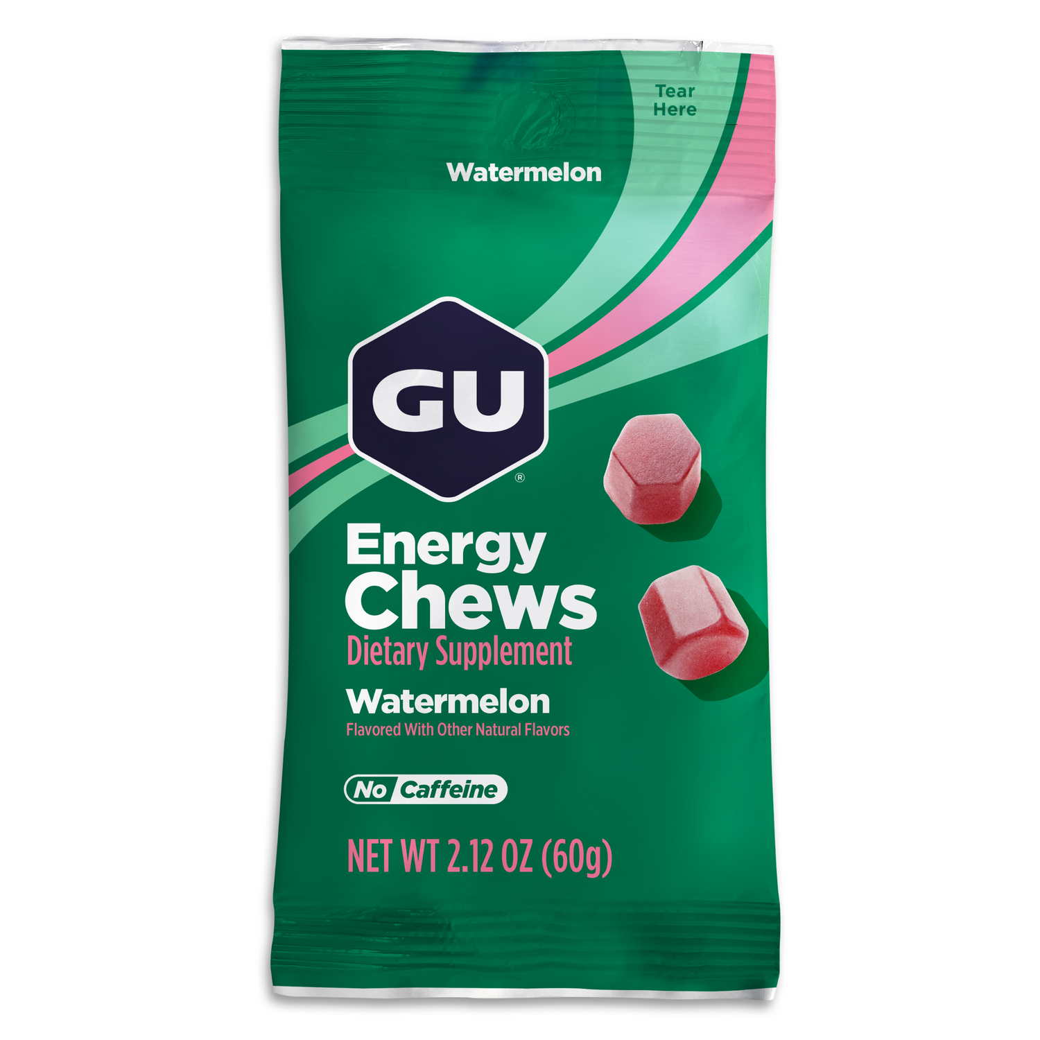 GU Energy Chews Watermelon (12 x 60g)