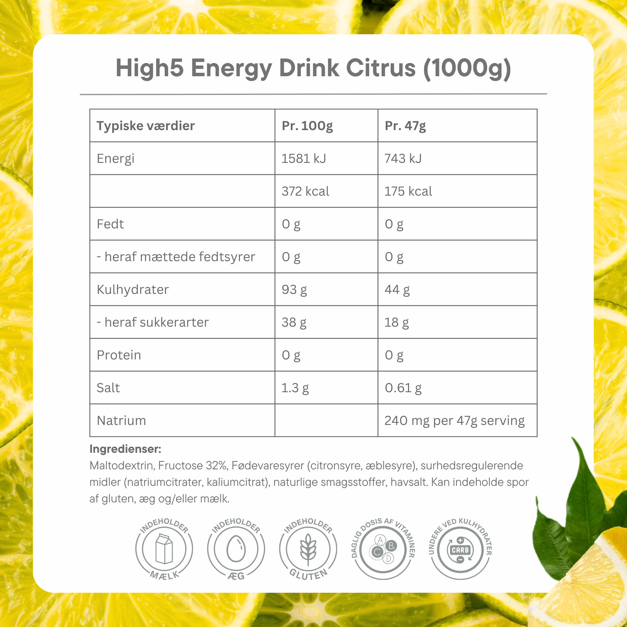 High5 Energidrik Citrus (330 g)