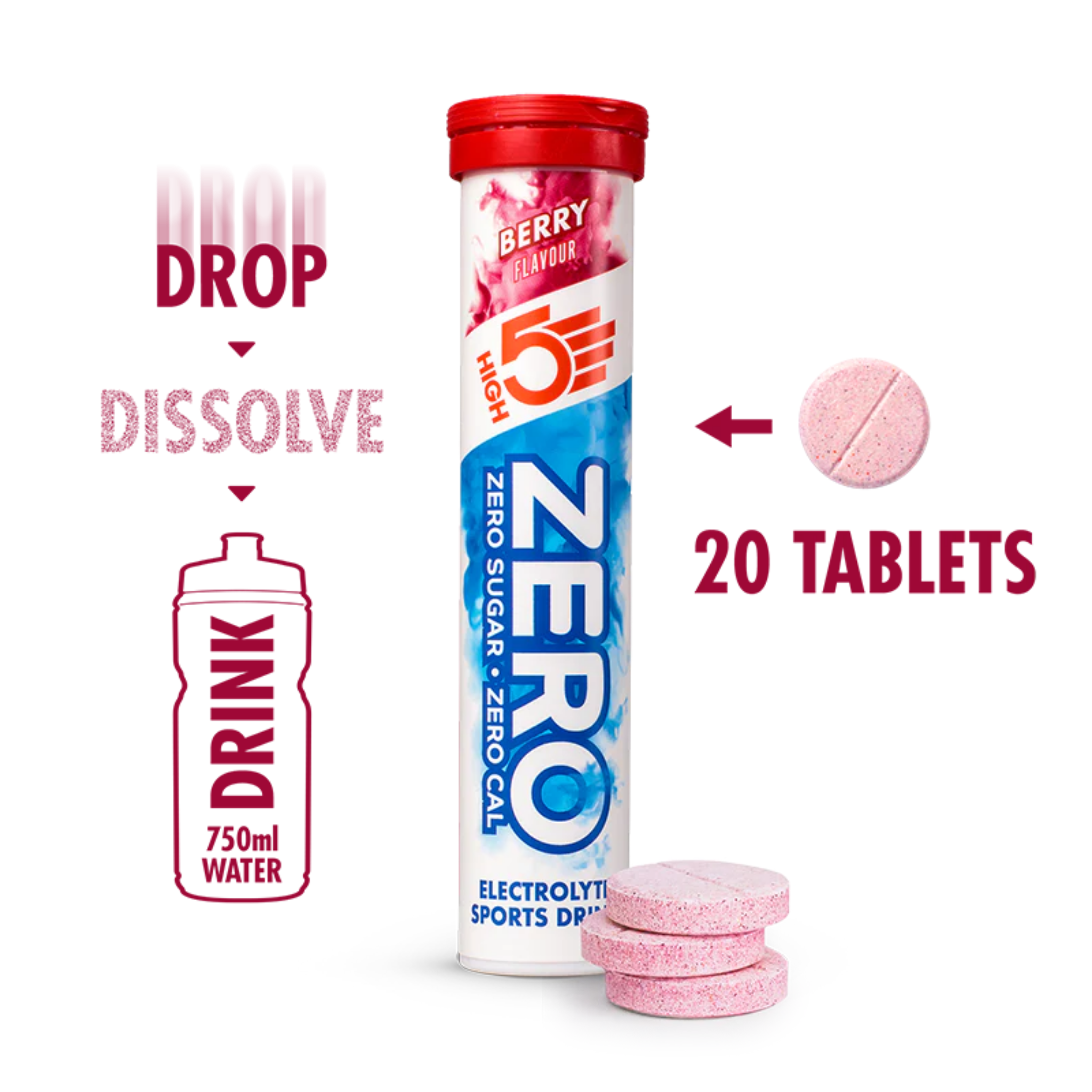 High5 Elektrolyttabs ZERO Berry (20 tabs)