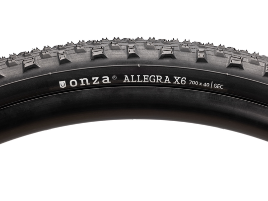 ONZA Allegra X6 Black 700x50C 675g Gravel foldedæk