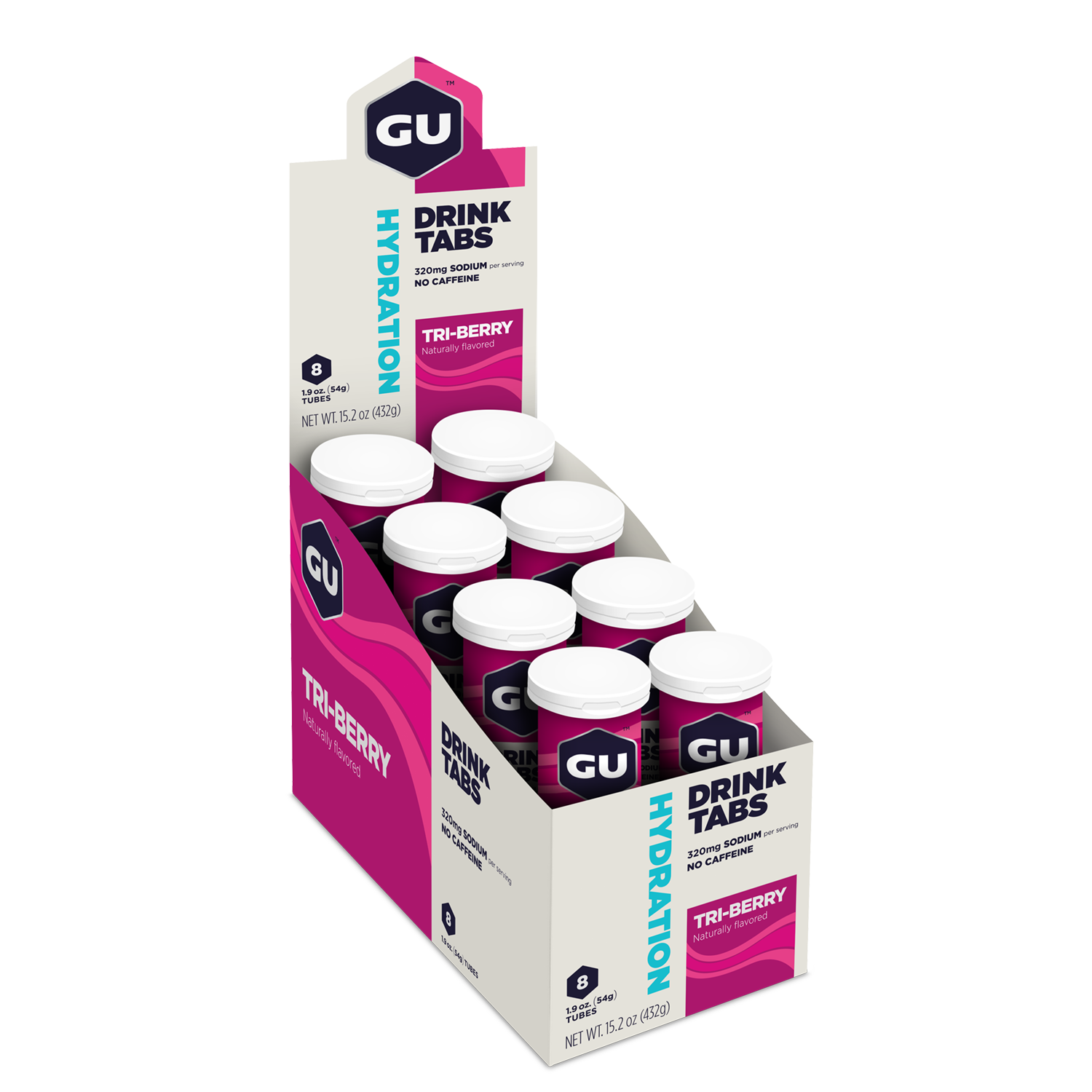 GU Energy Elektrolyttabs Tri-Berry (8x56g)