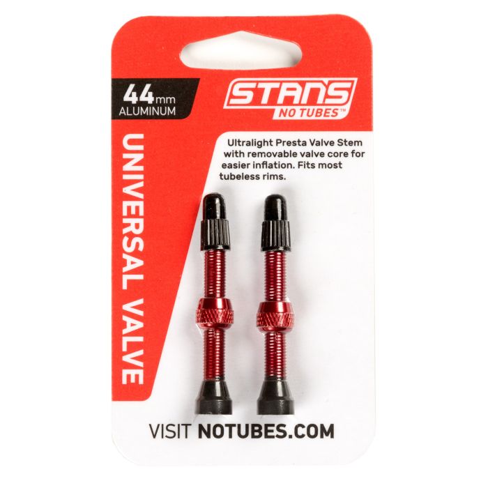 Stan's NoTubes ventilsæt ALU presta 44 mm (Red)