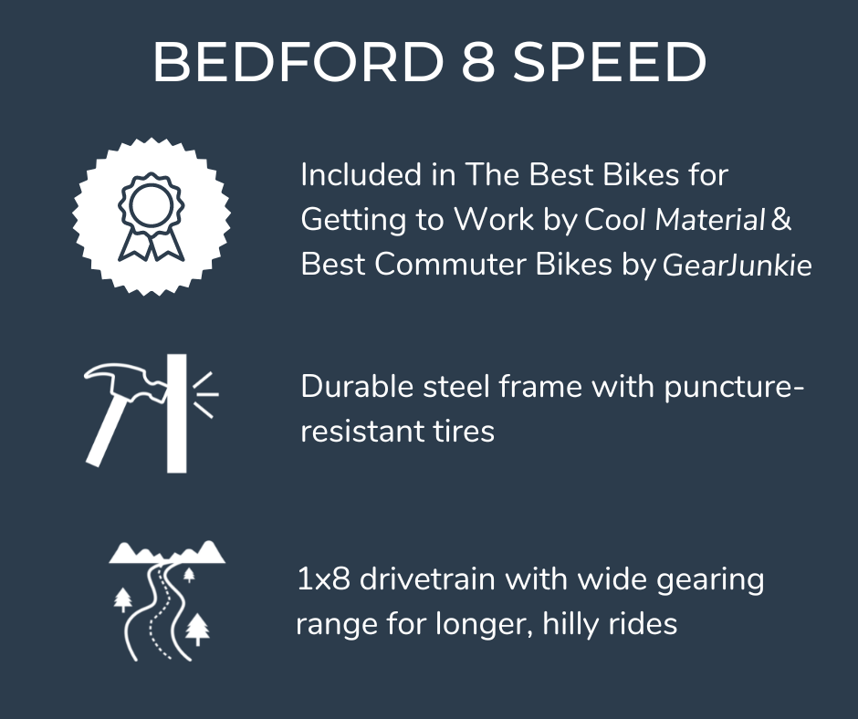 Bedford 8 Speed 8 Speed Bicycle | Bedford Eight Commuter Bike