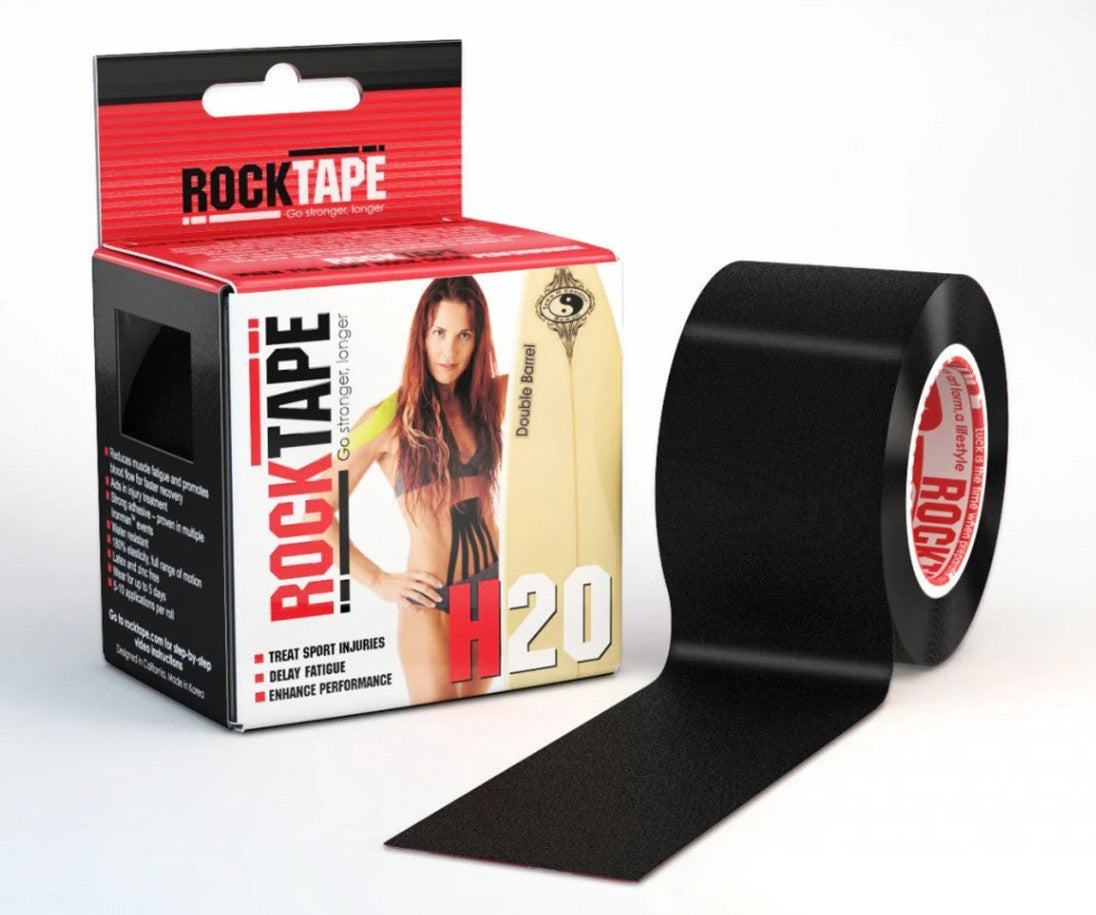 RockTape H2O Ekstra klæbende 5cm x 5m Sort