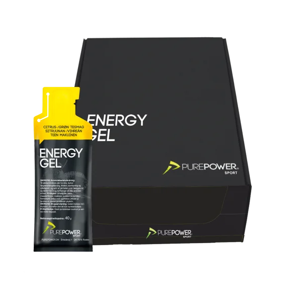 PurePower Energigel Lemon Tea (40g) Box med 12 stk.