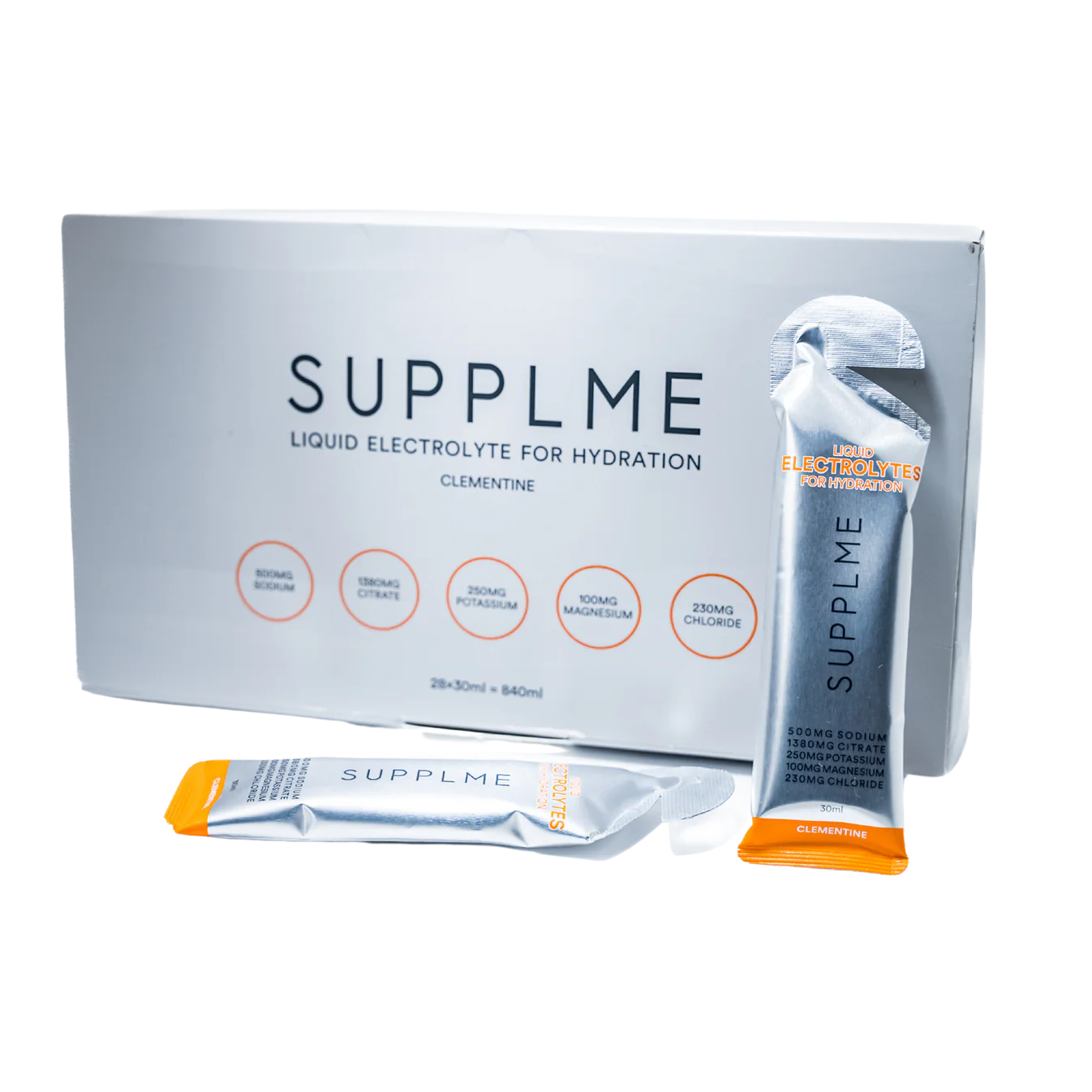 SupplMe Liquid Elektrolytter 30 ml (box med 28 stk)