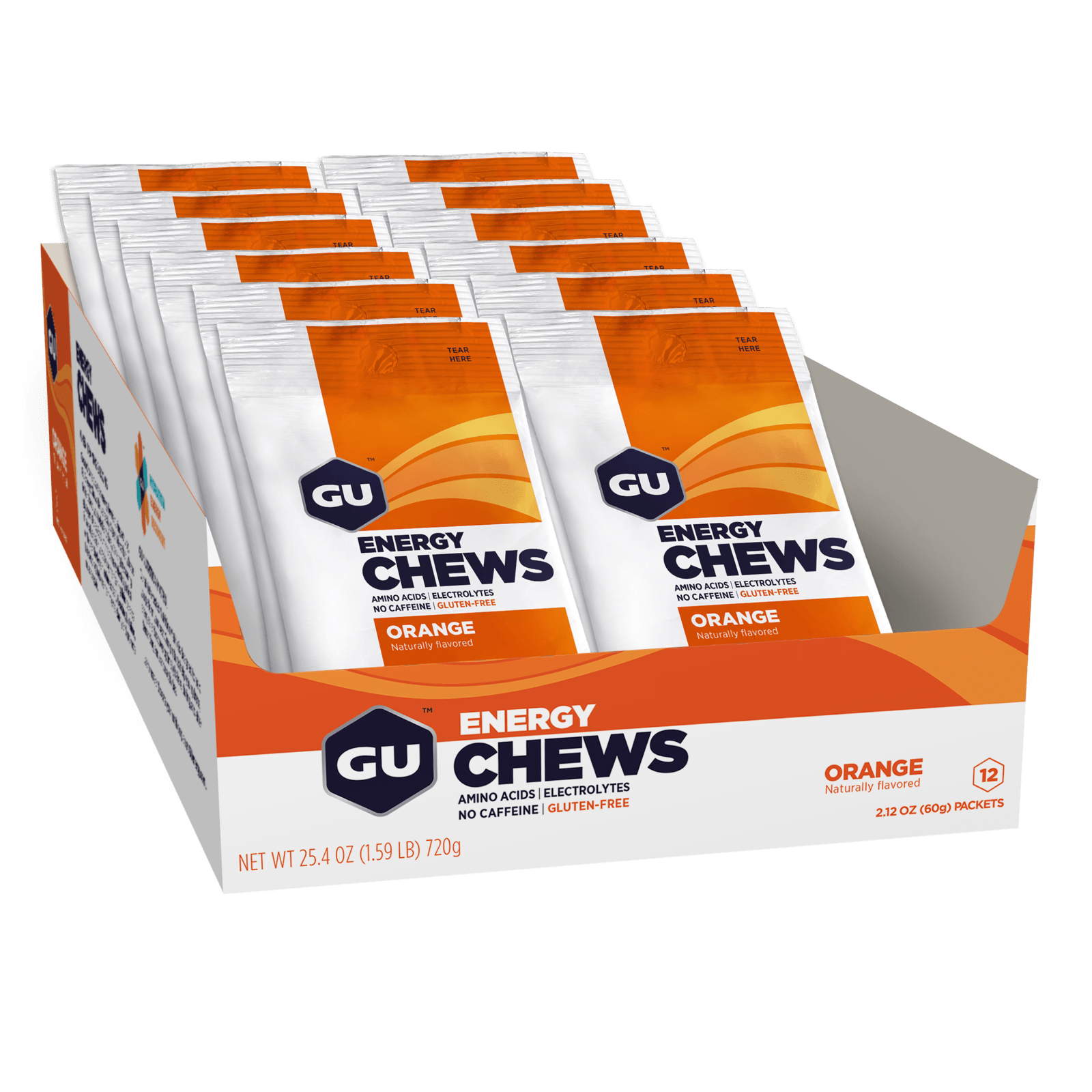 GU Energy Chews Orange Box