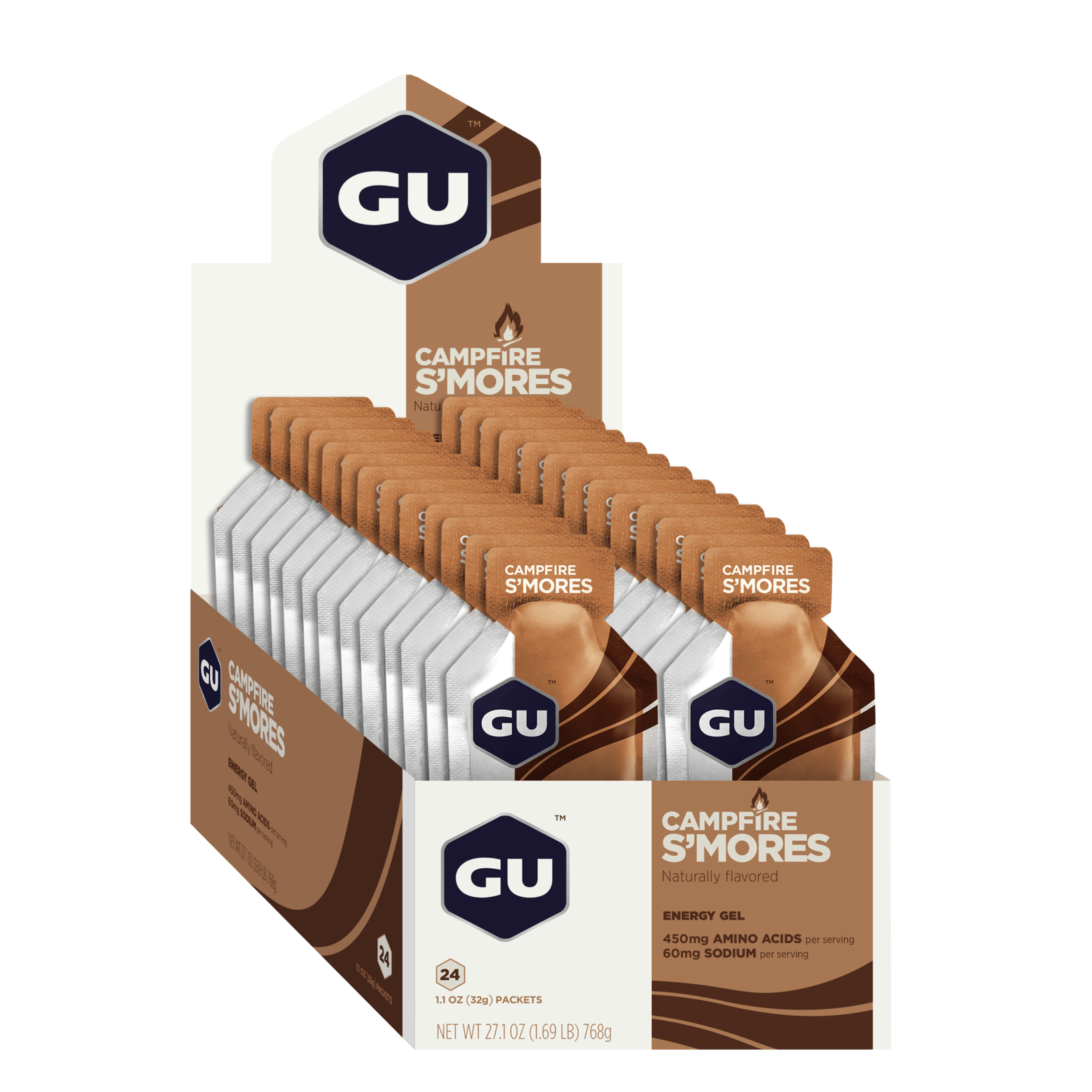 GU Energy Energigel Campfire S'mores (24 x 32g)
