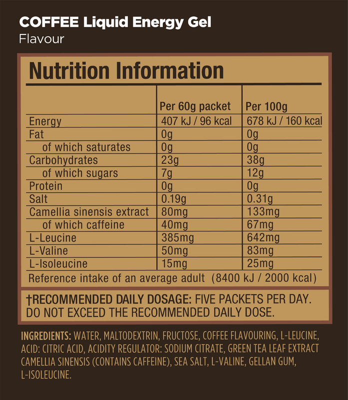 GU Energy Labs Energigel Liquid Coffee 60g - DATOVARE (12 pack)