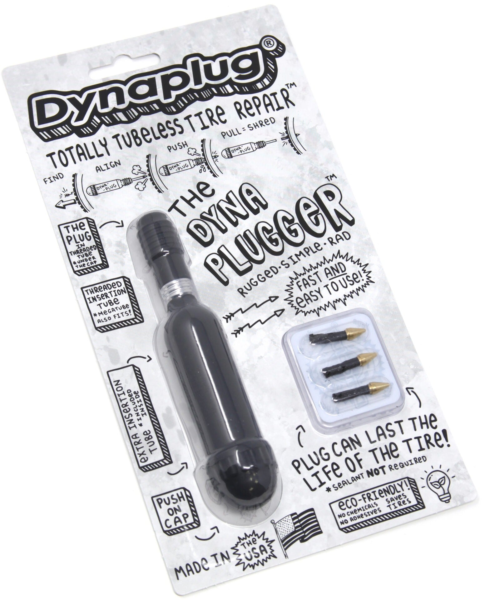 Dynaplug Dynaplugger Tubeless Rep. Kit + Stan's sealant BUNDLE (Sort)