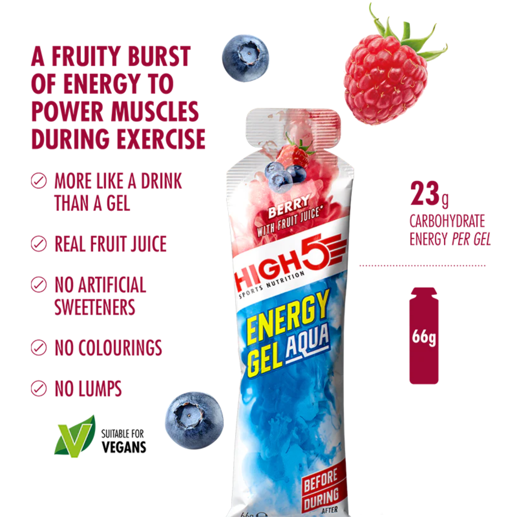 High5 Energigel Aqua Berry 66 g