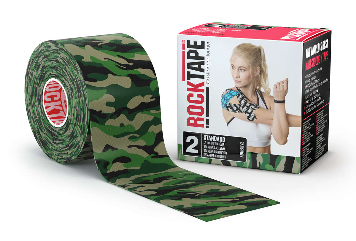 RockTape Kinesiologi tape 5cm x 5m Camo Green