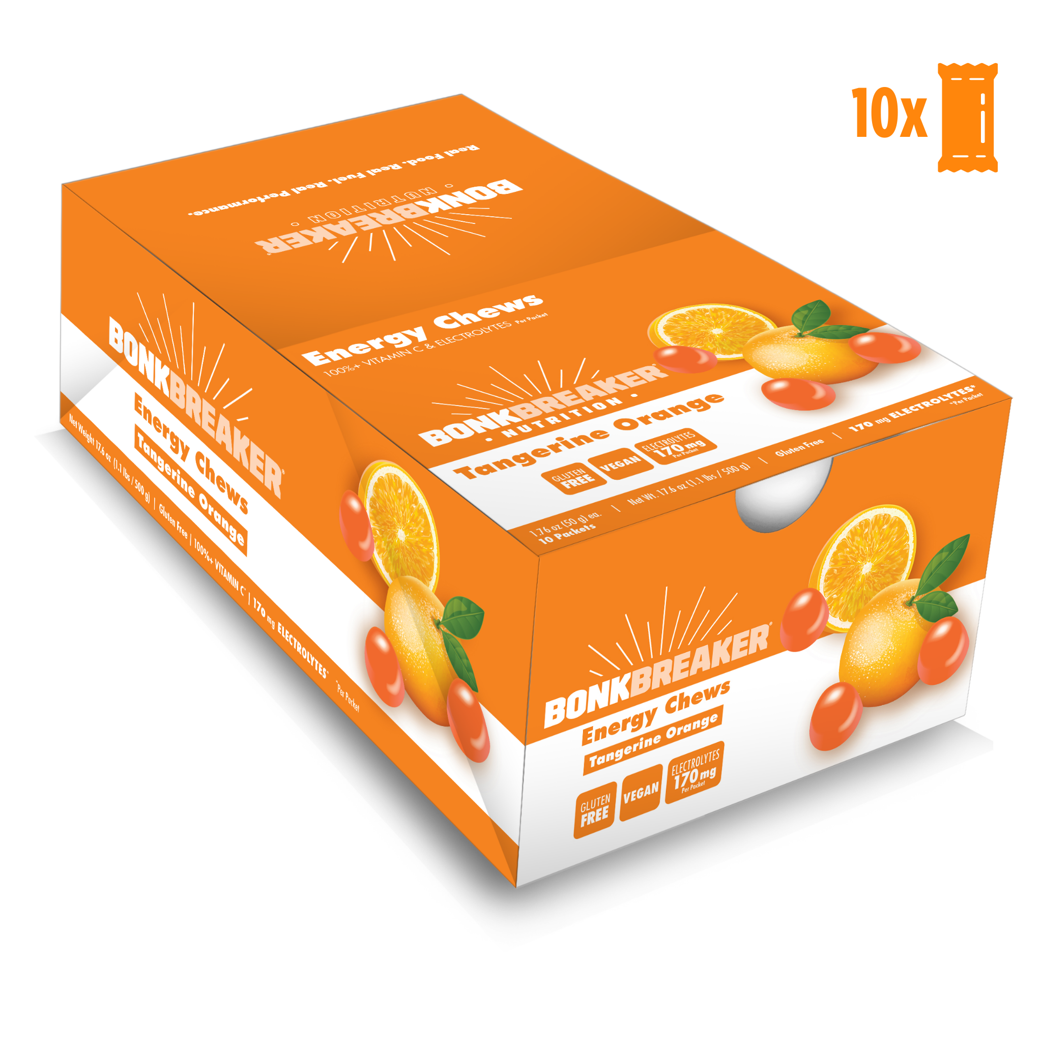Bonk Breaker Energy chew Tangerine Orange (10 x50g) DATOVARE