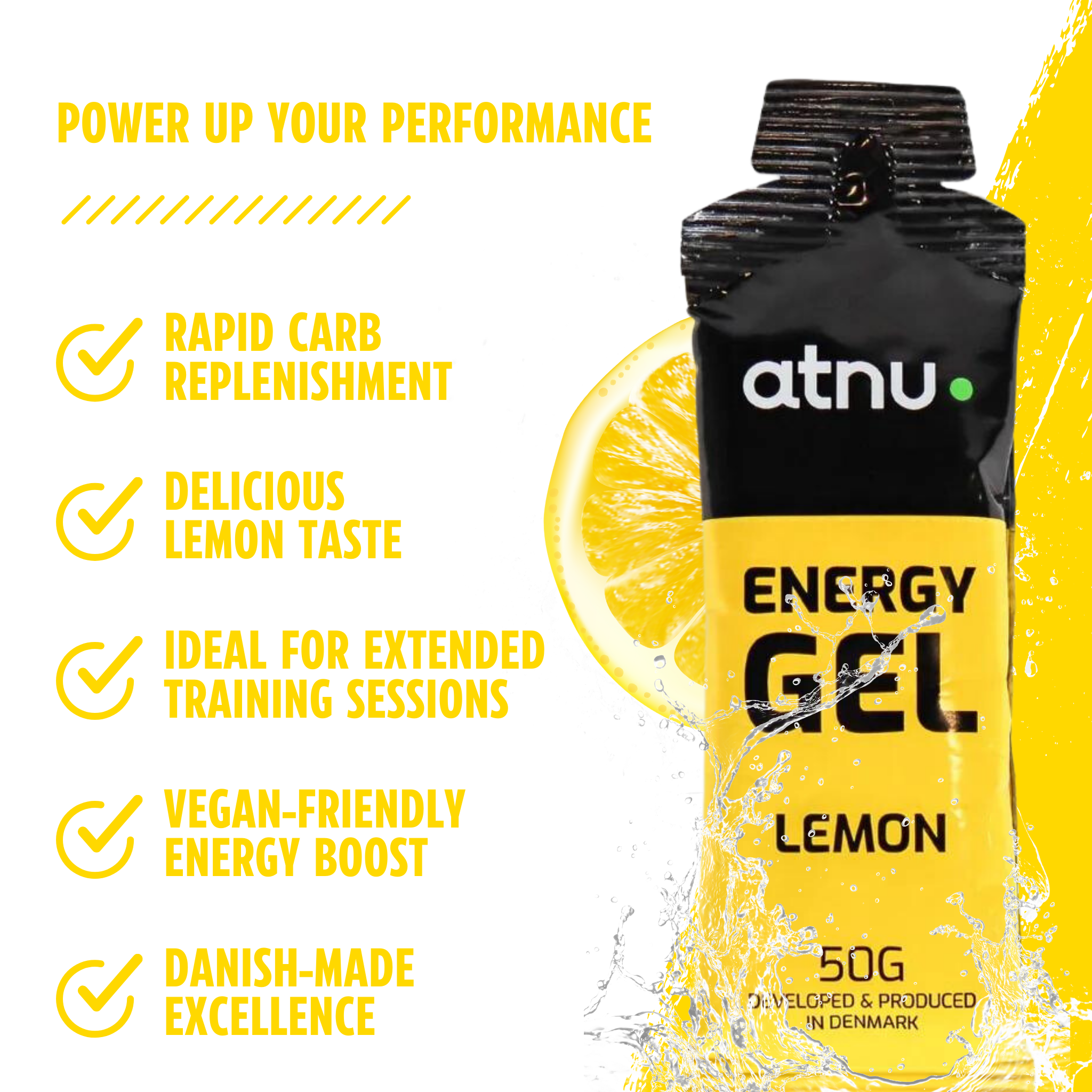 ATNU Energi gel Lemon (15x50g)