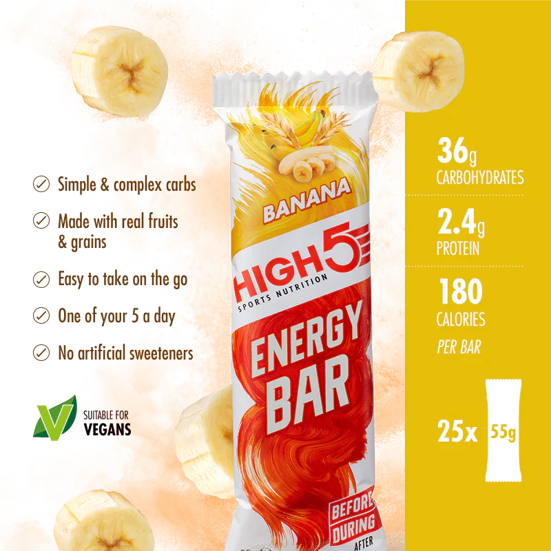 High5 Energibar Banana (12 x 55g)