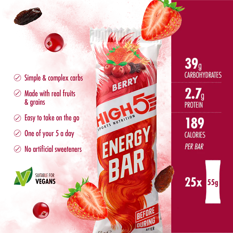 High5 Energibar Berry (12 x 55g)