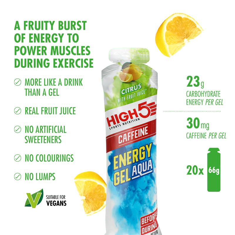High5 Energigel Aqua Caffeine Citrus 66 g