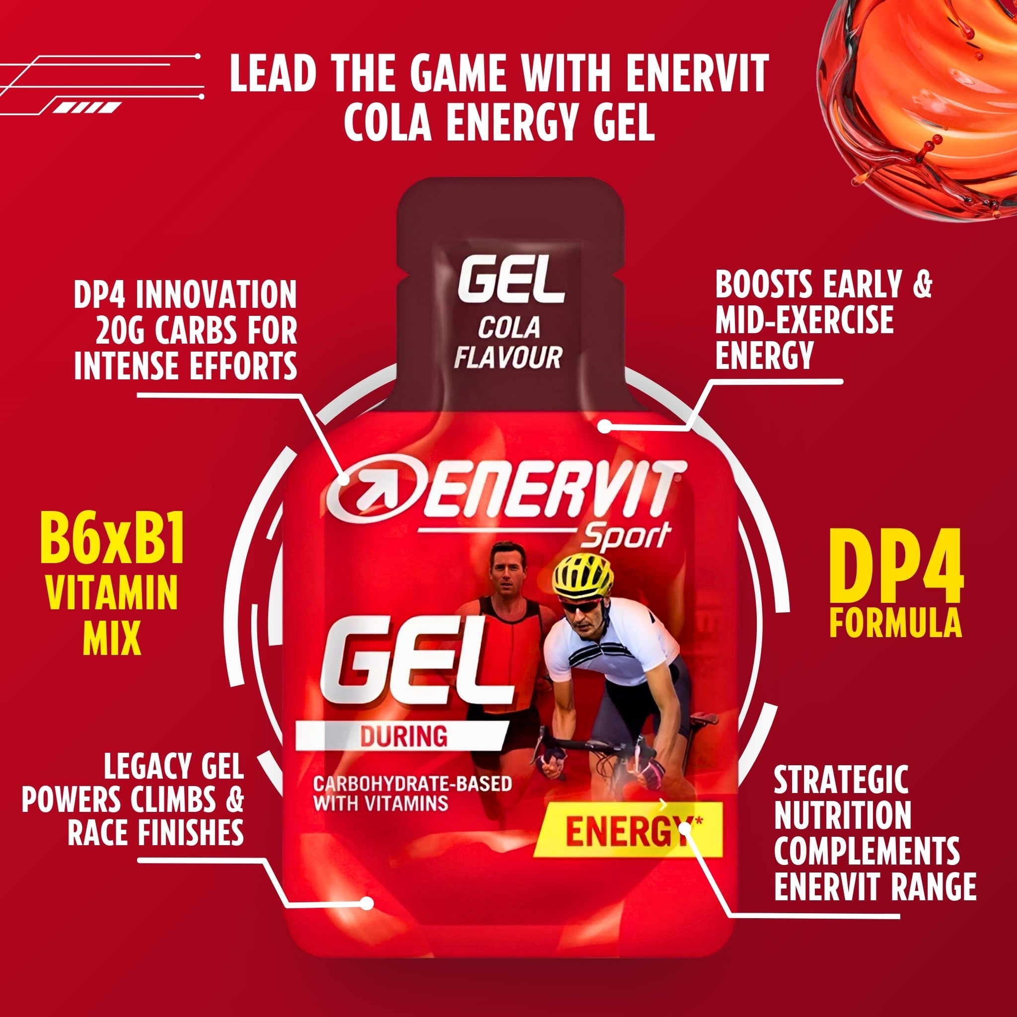 Enervit Sport Energy Gel Cola 25ml - Benefits