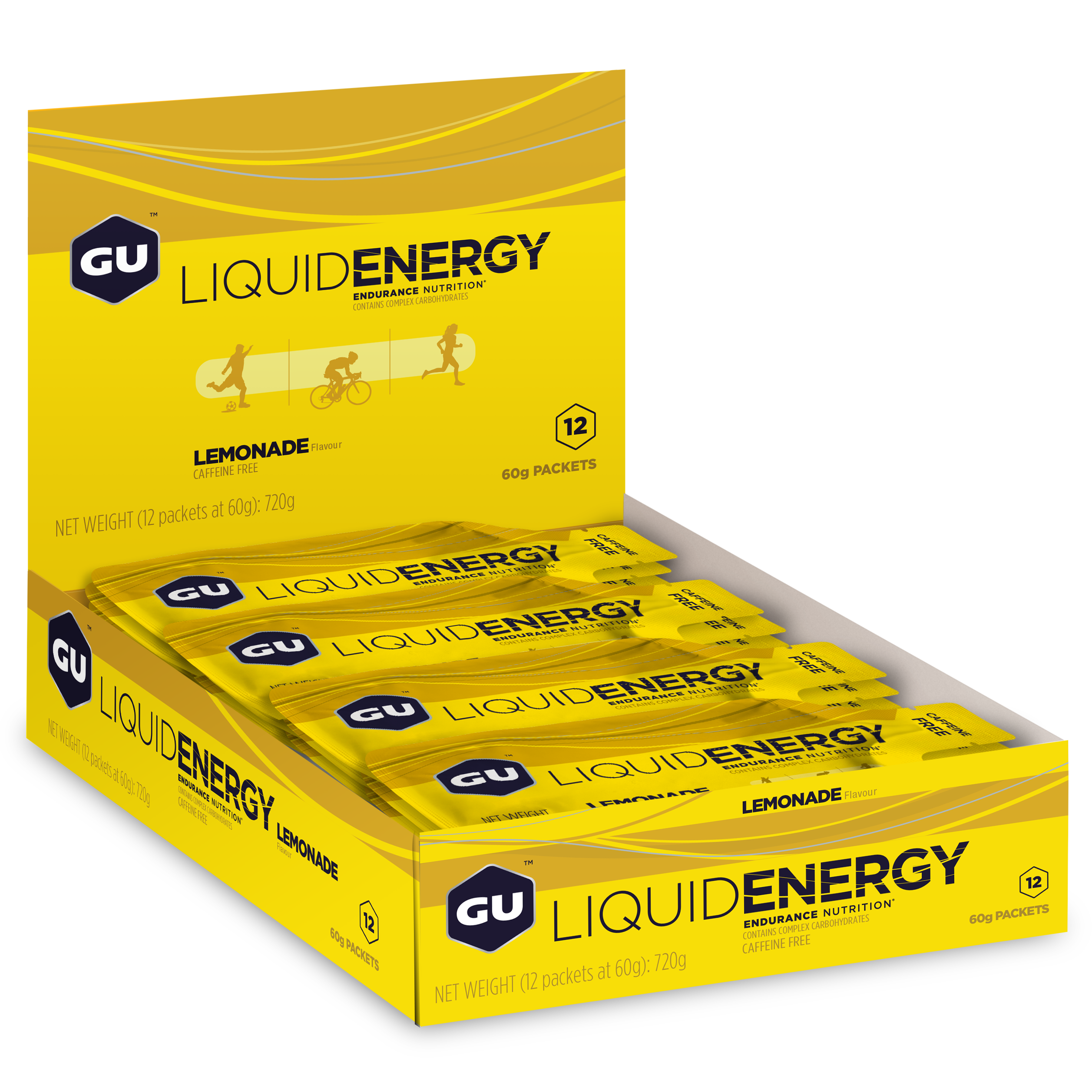 GU Energy Gel Liquid Lemonade (12 x 60g) - DATOVARE