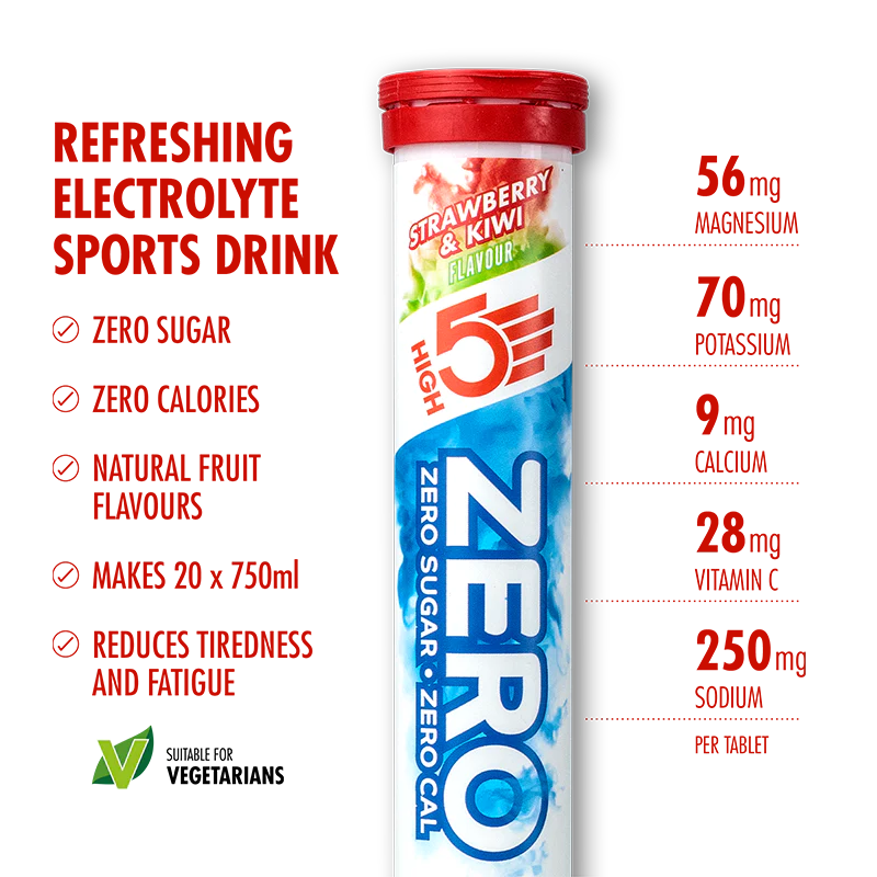 High5 Elektrolyttabs ZERO Strawberry & Kiwi (8x20 tabs)