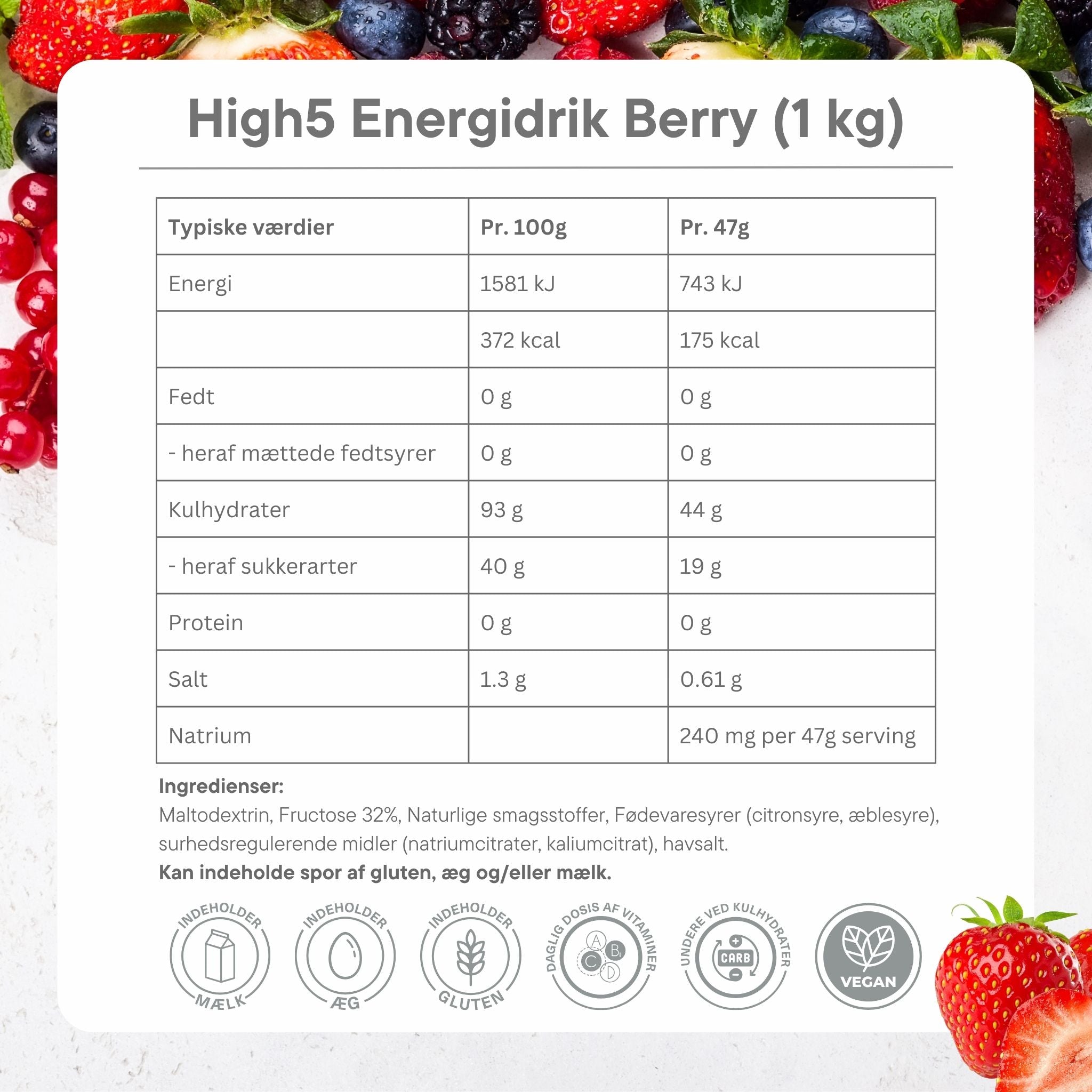 High5 Energidrik Berry (1 kg)