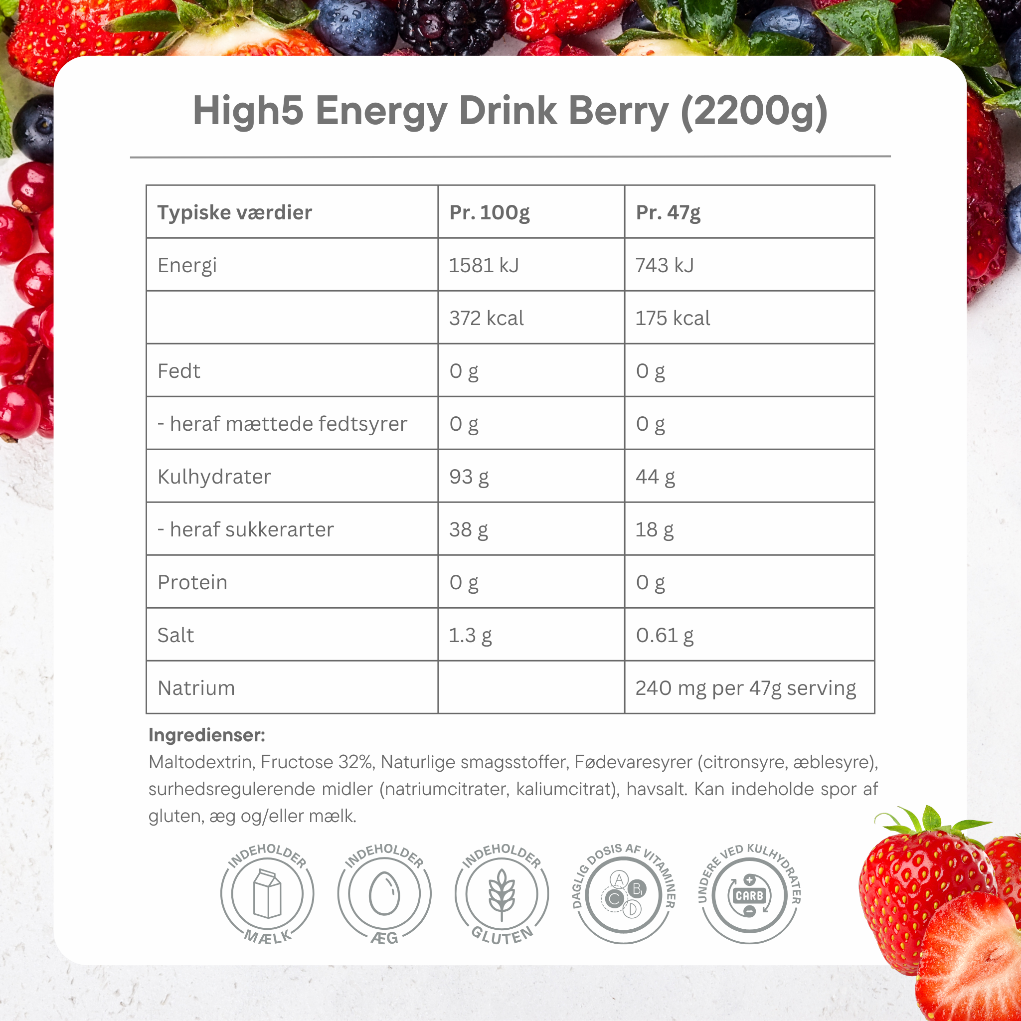 High5 Energidrik Berry (2.2 kg)