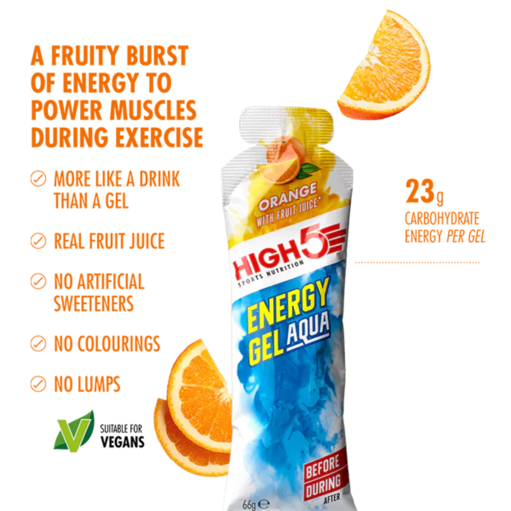 High5 Energigel Aqua Orange 20x66 g