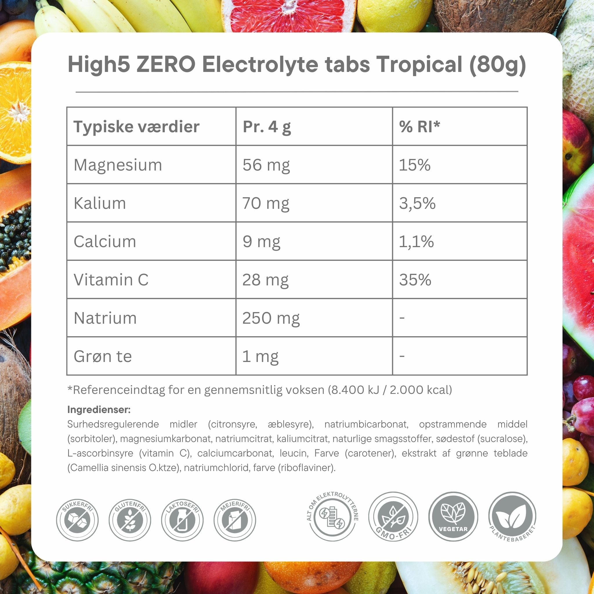High5 Elektrolyttabs ZERO Tropical (20 tabs)