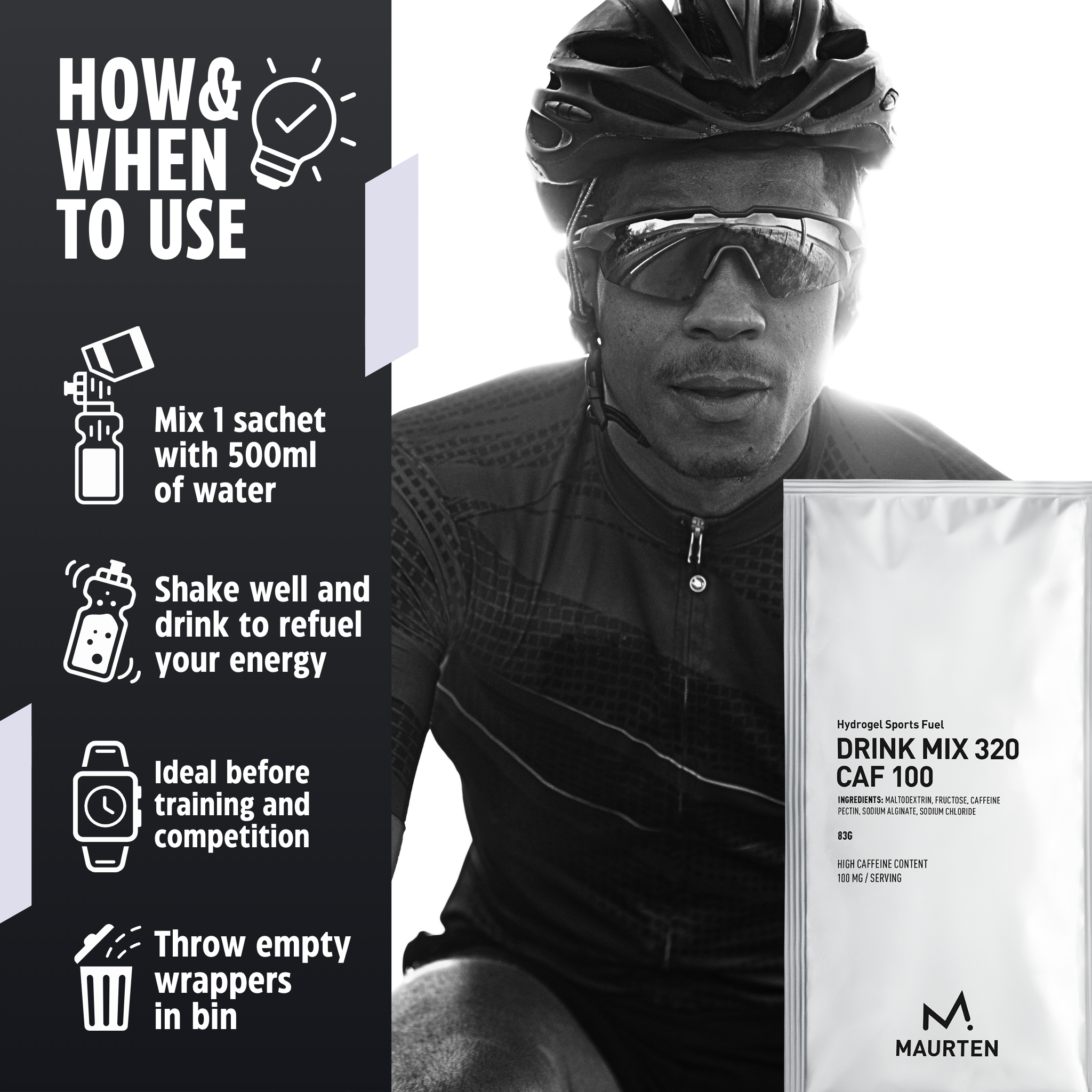 Maurten Energidrik Drink Mix 320 Caf 100 DATOVARE