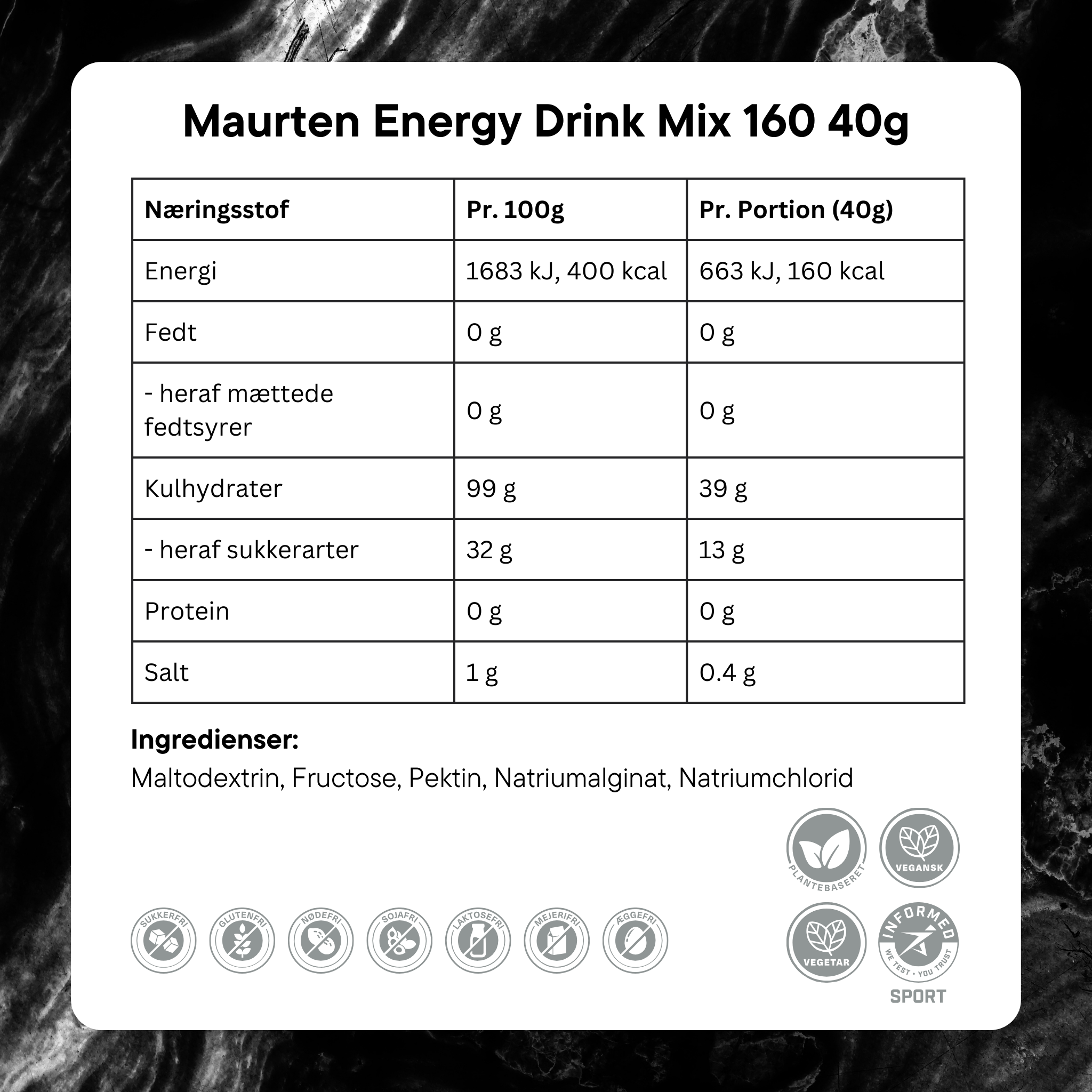 Maurten Energidrik Drink Mix 160 (18x40g)