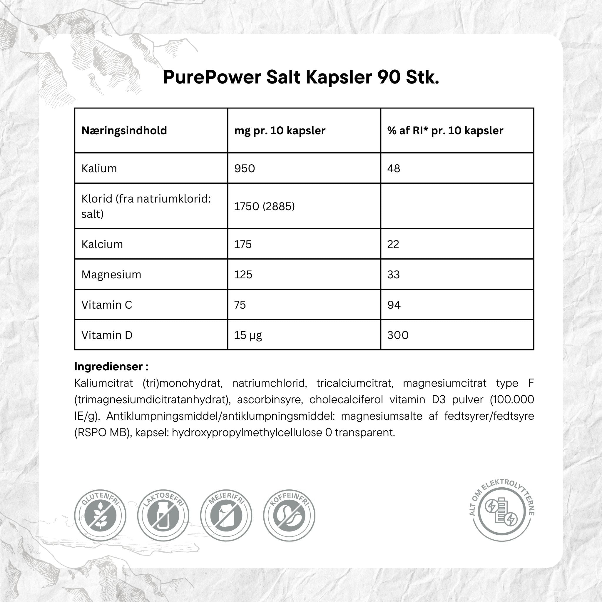 PurePower Salttabletter (90 kapsler)