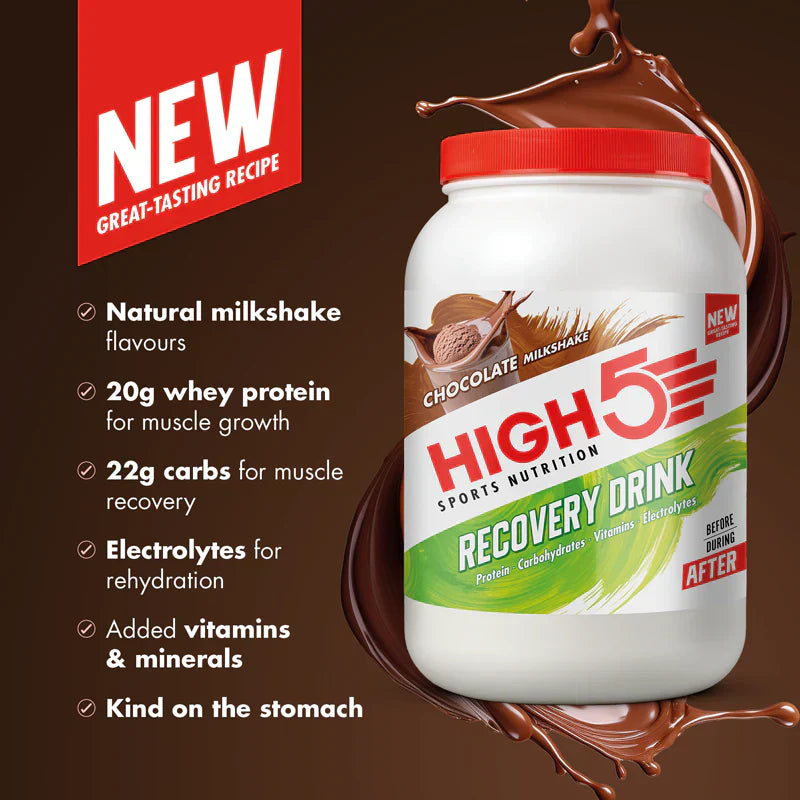 High5 Proteindrik Recovery Drink Powder Chokolade Milkshake (1600g)