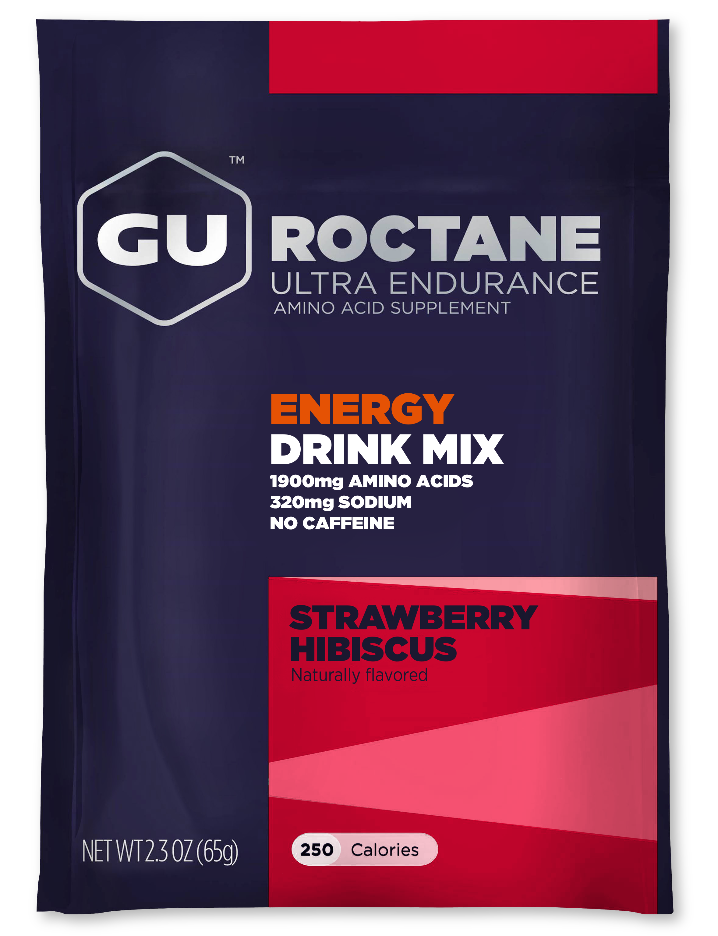 GU Energy Drink Roctane Strawberry Hibiscus (10x65g)